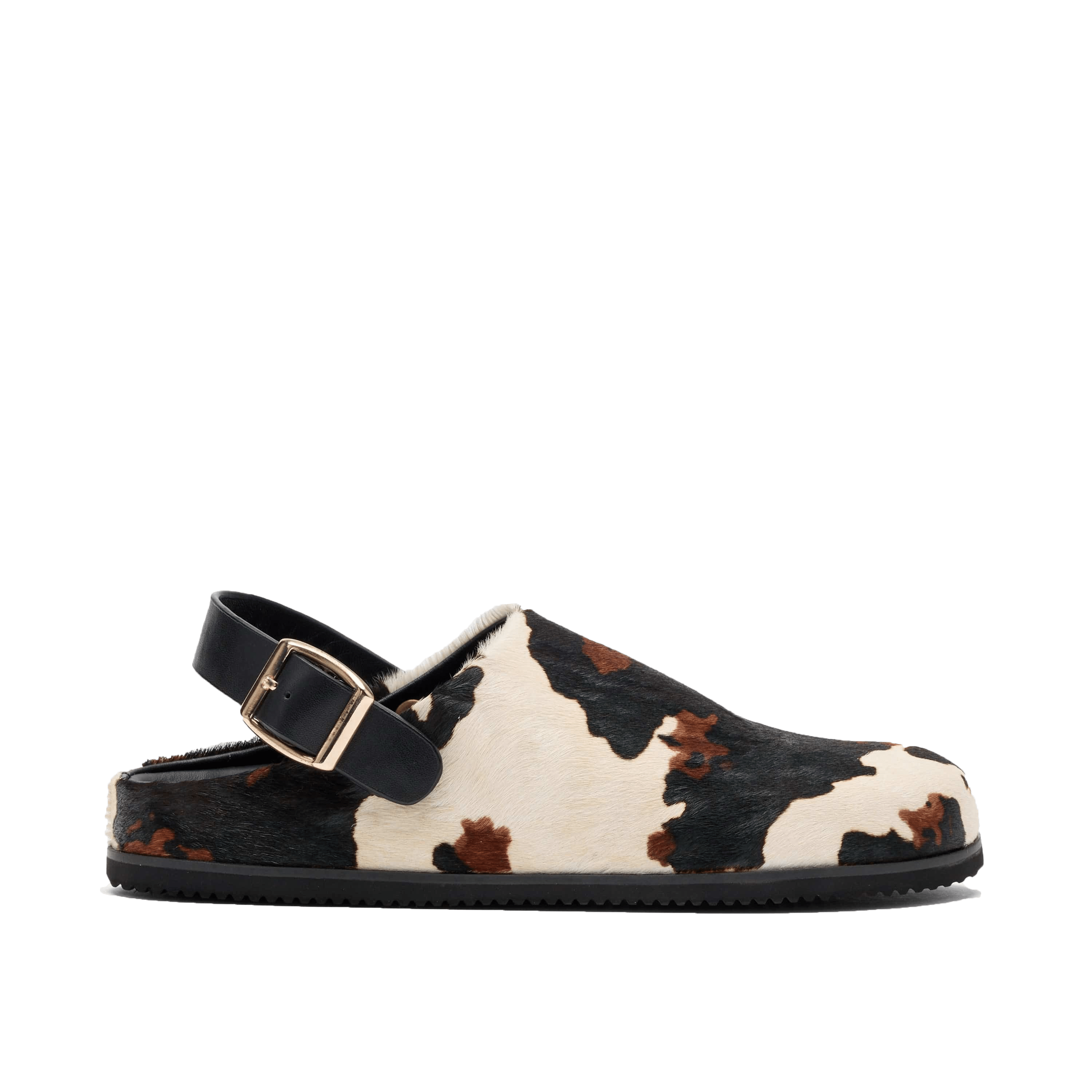 Solana Cow Print Backstrap Clogs