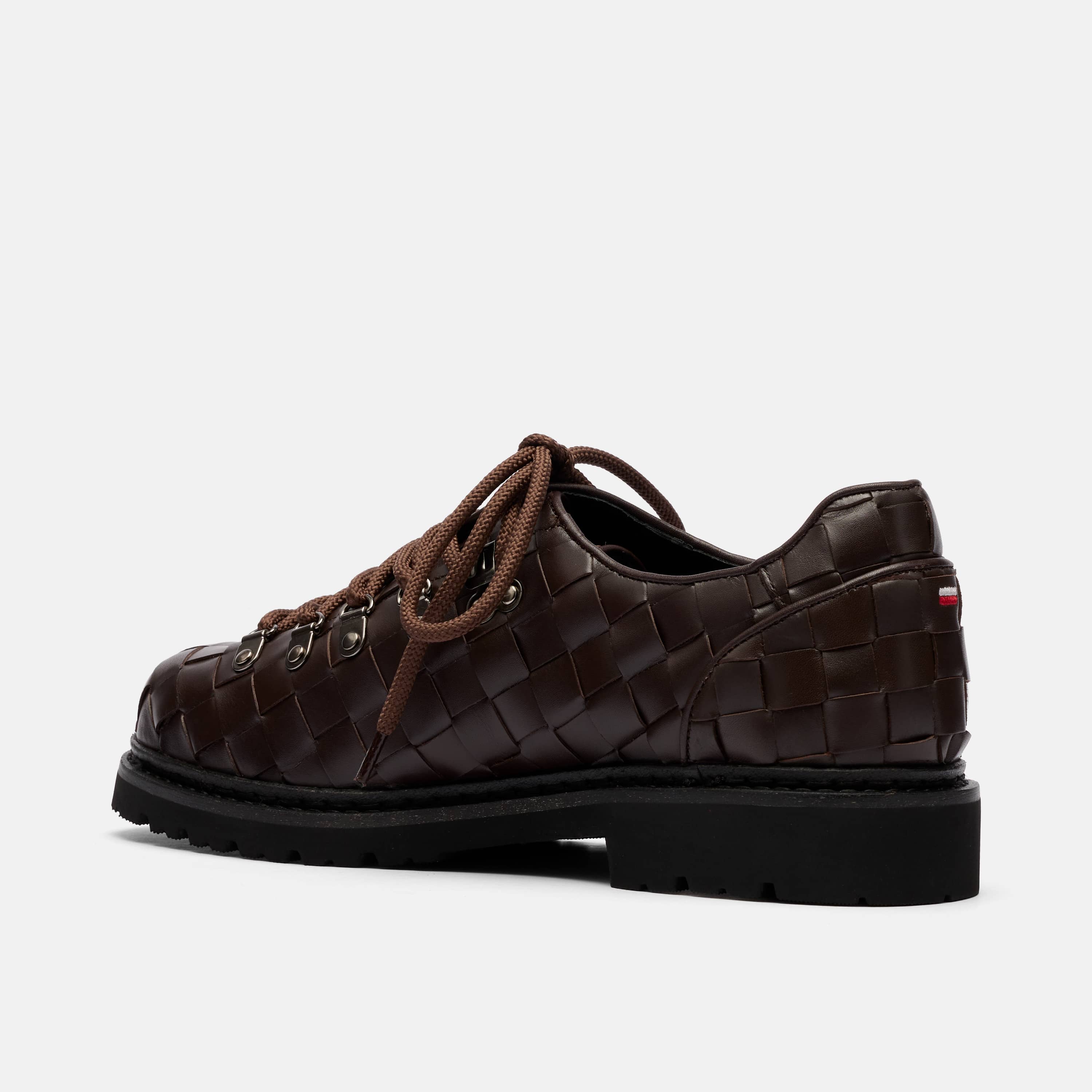 Summit Brown Woven Leather Hiker Shoe