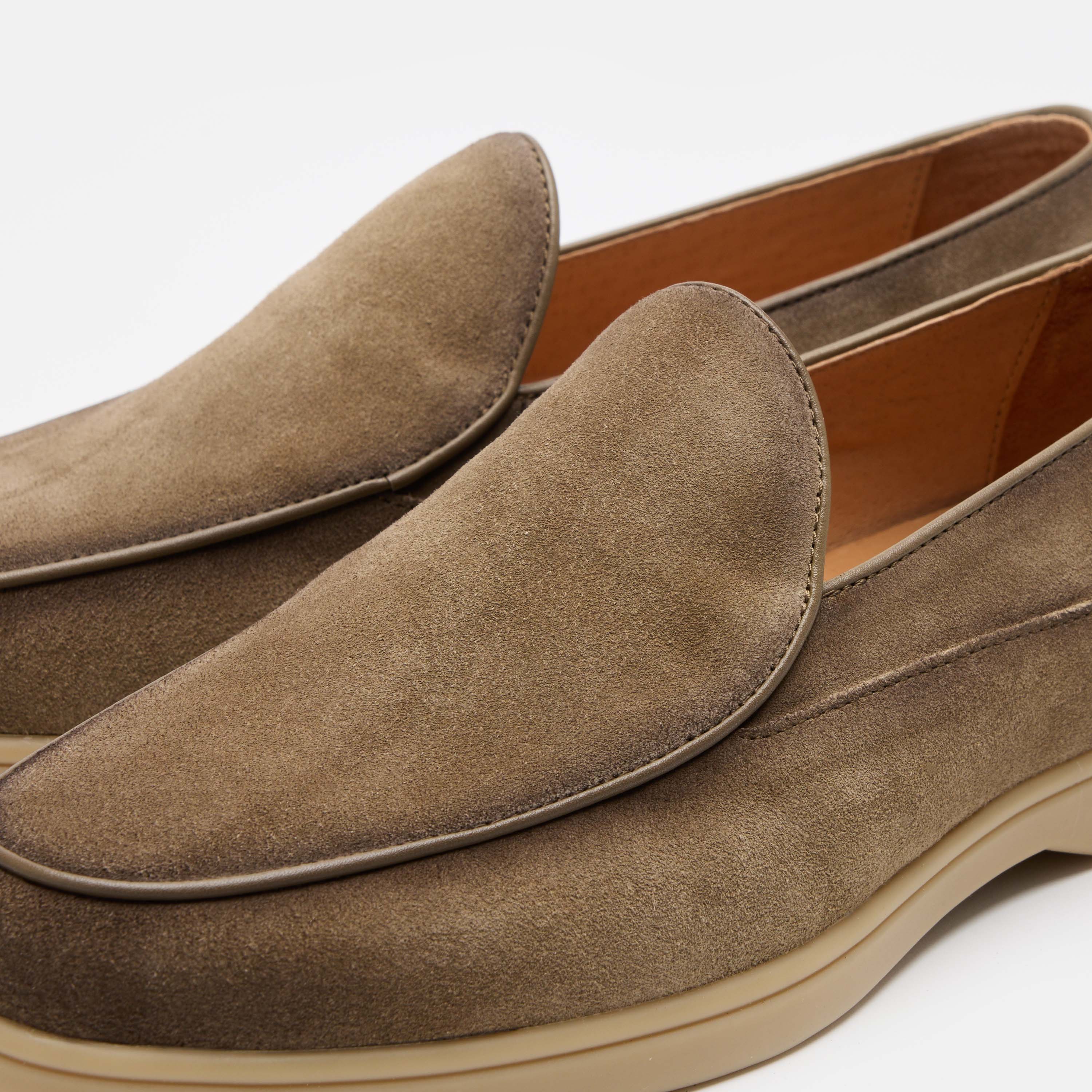Alessandro Tan Suede Venetian Loafers