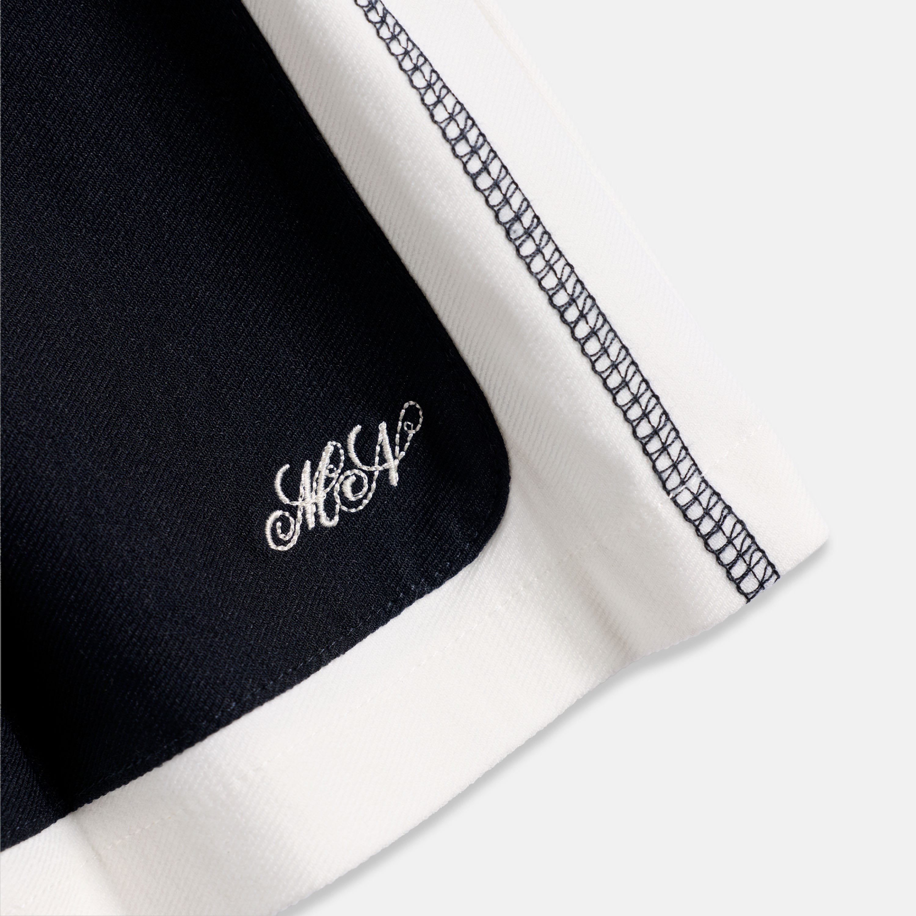 Women's Pleated Tennis Skirt - Navy/White