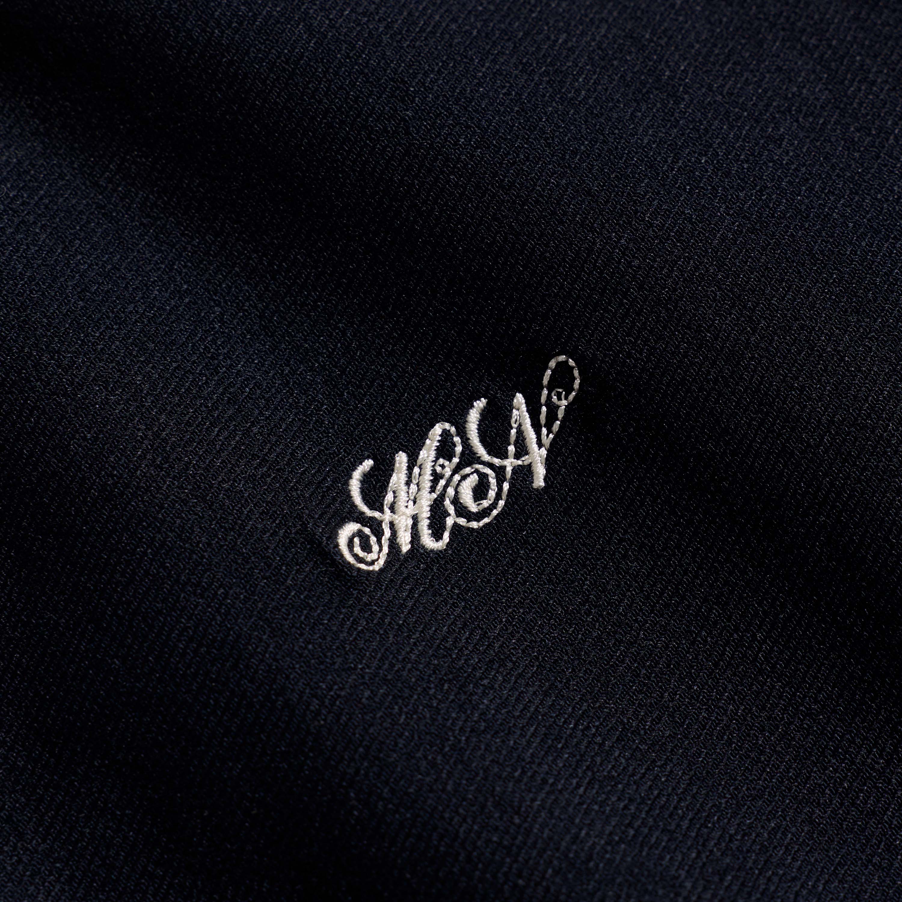 Women's Cropped Tennis Polo - Navy/White