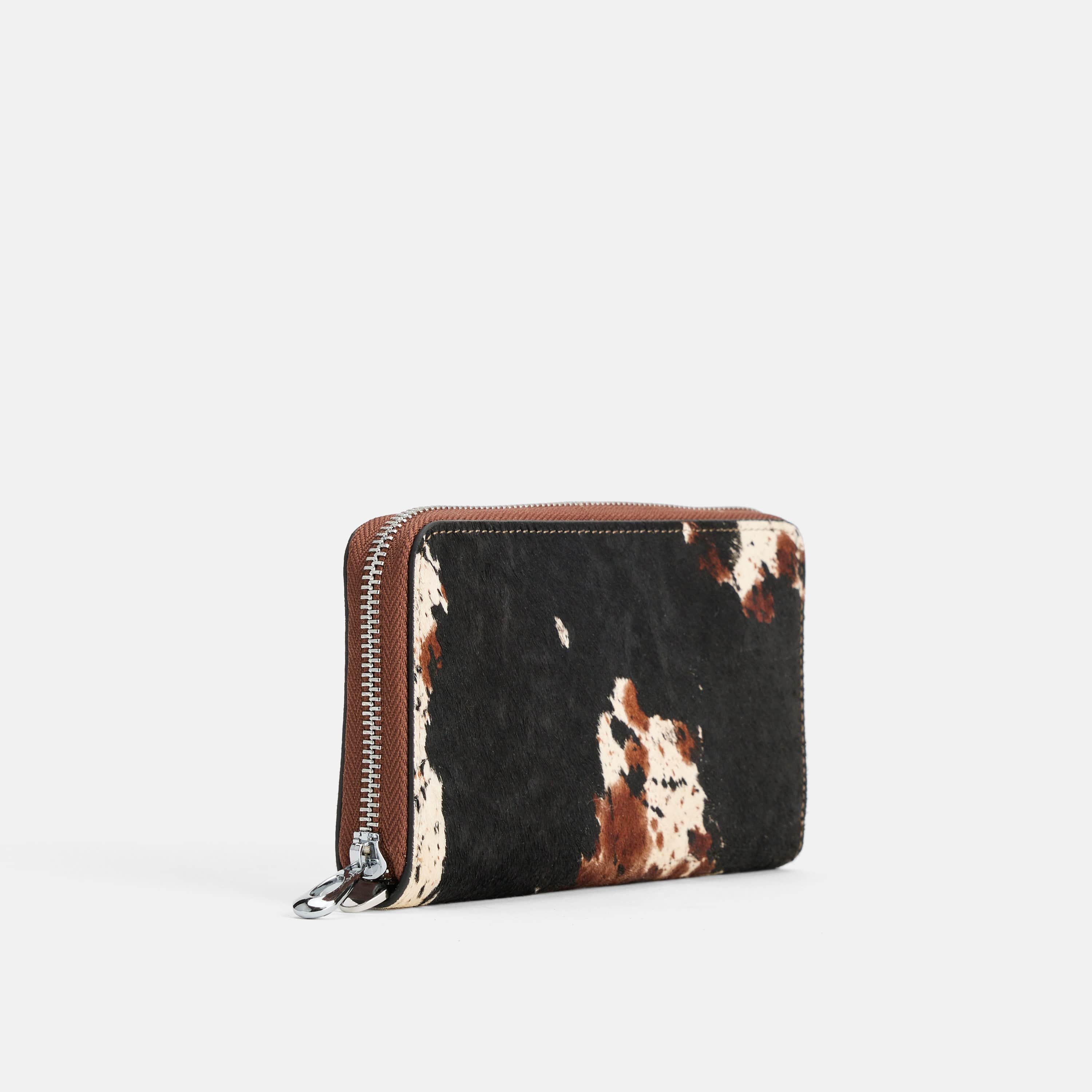 Marc Nolan Leather Zipper Wallet - Dark Horse