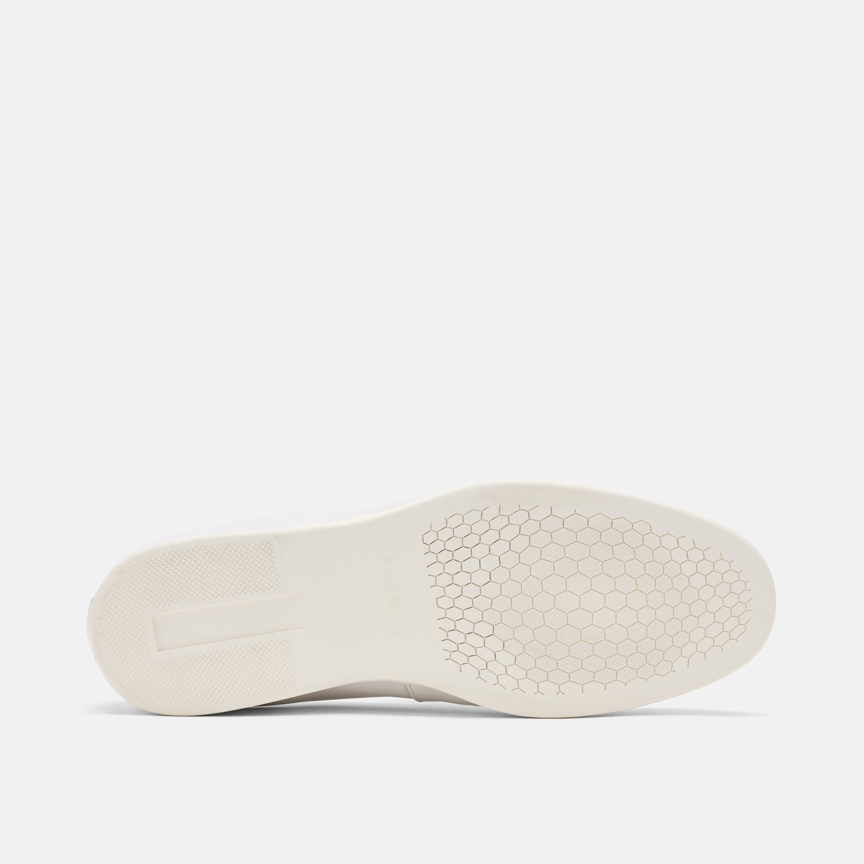 Alessandro White Leather Venetian Loafers