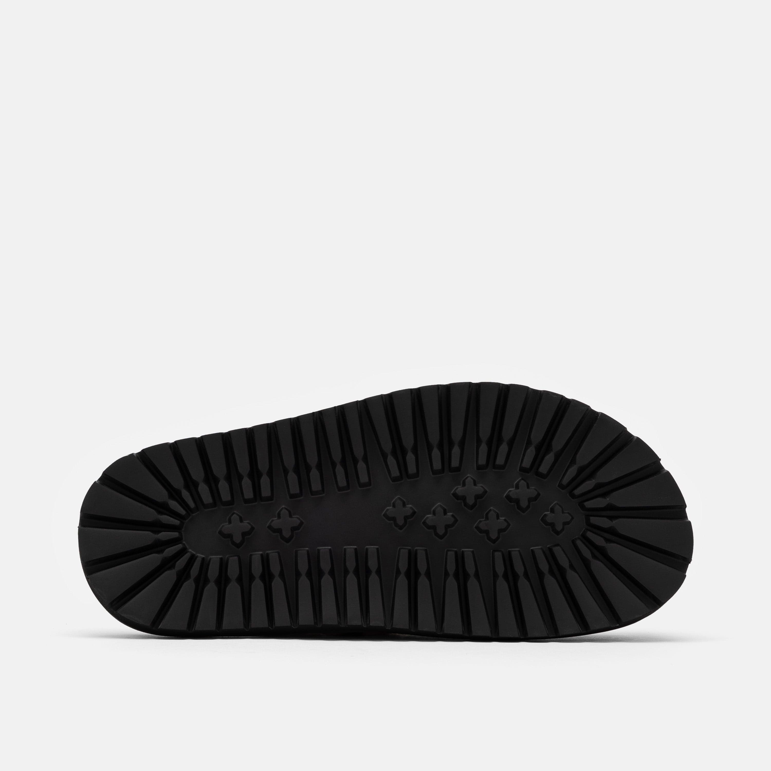 Shiloh Black Leather Clogs