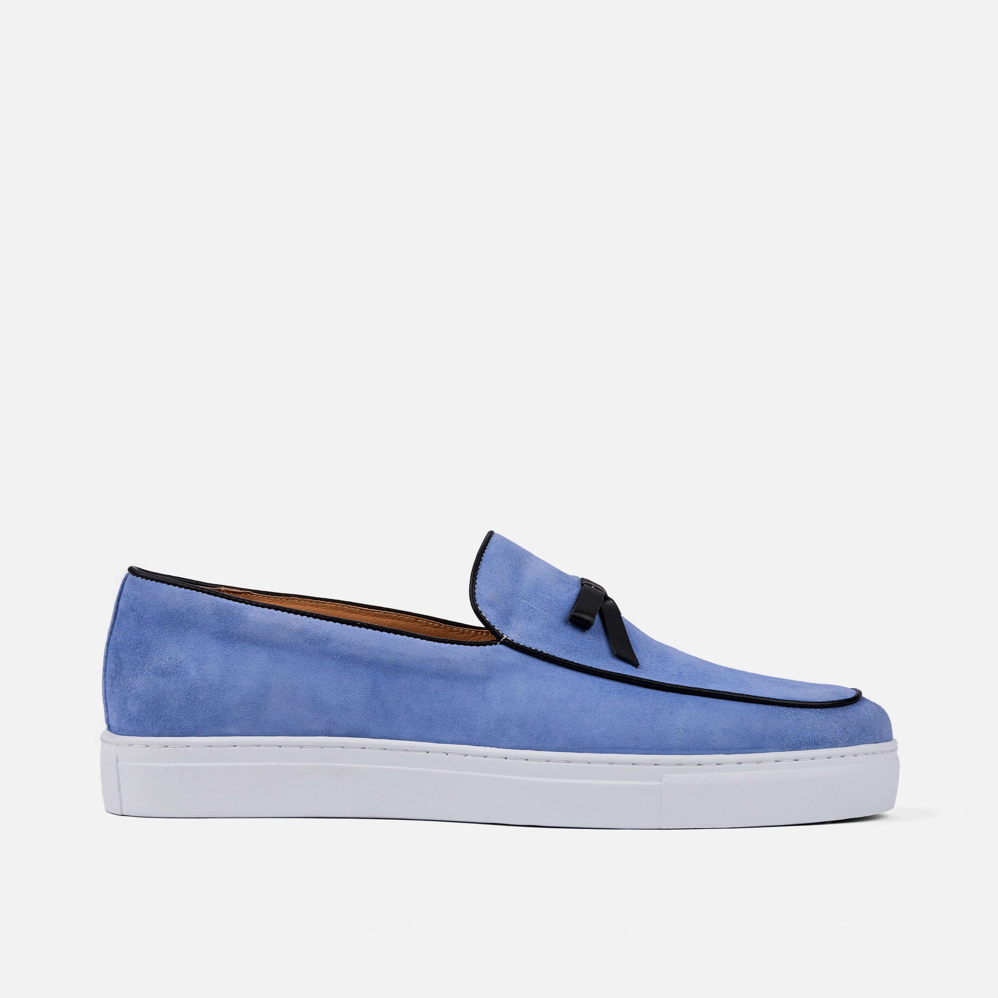 Odell Ivy Blue Suede Belgian Loafer Sneakers