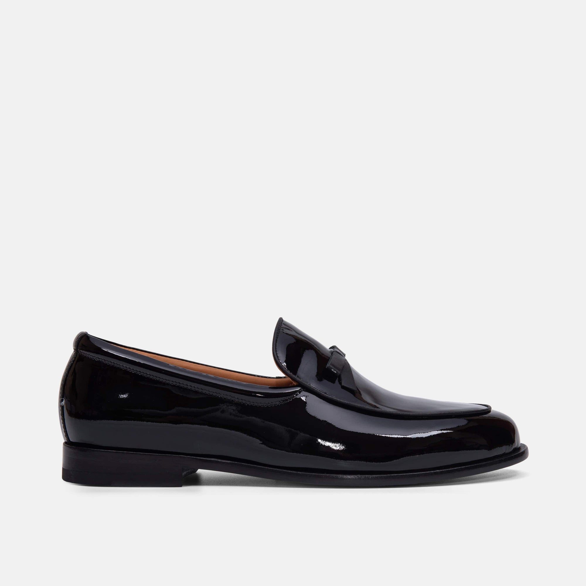 Odell Black Patent Leather Belgian Loafers