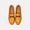 Odell Mustard Leather Belgian Loafers