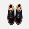 Poseidon Tigers Eye Leather and Suede High Top Sneakers