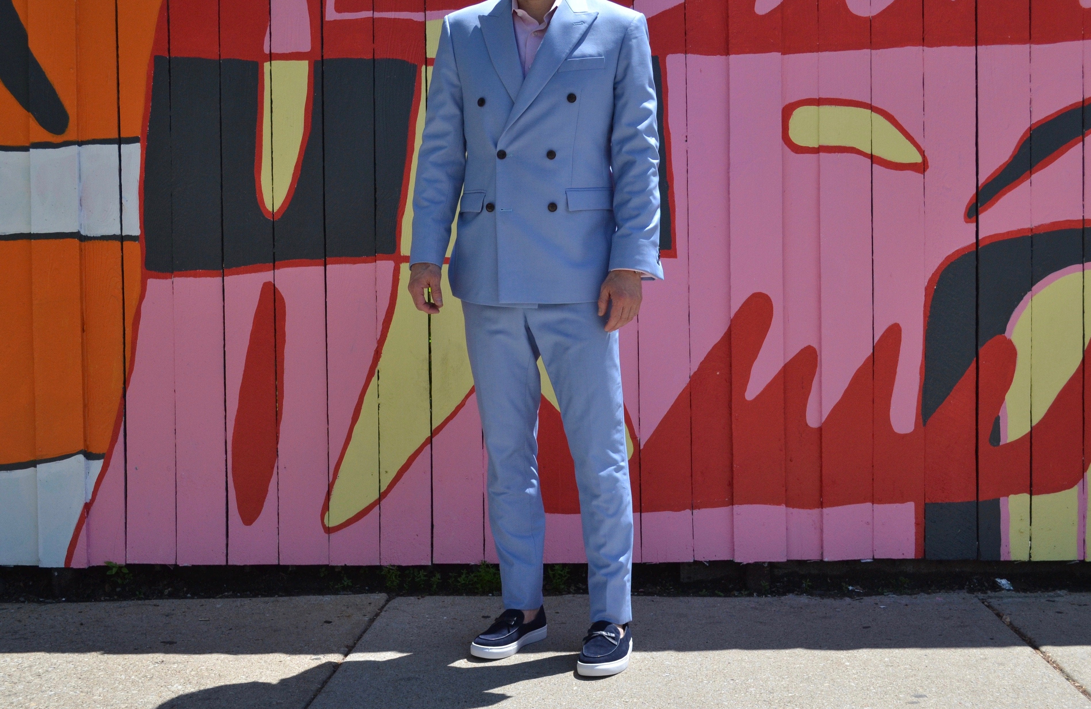 How to Wear Suits with Sneakers Styled By Marc Nolan Chicago Men's Fashion Blog