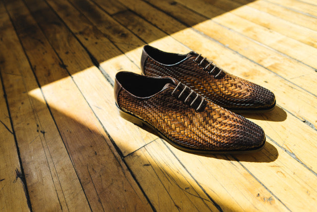 Woven dress best sale shoes