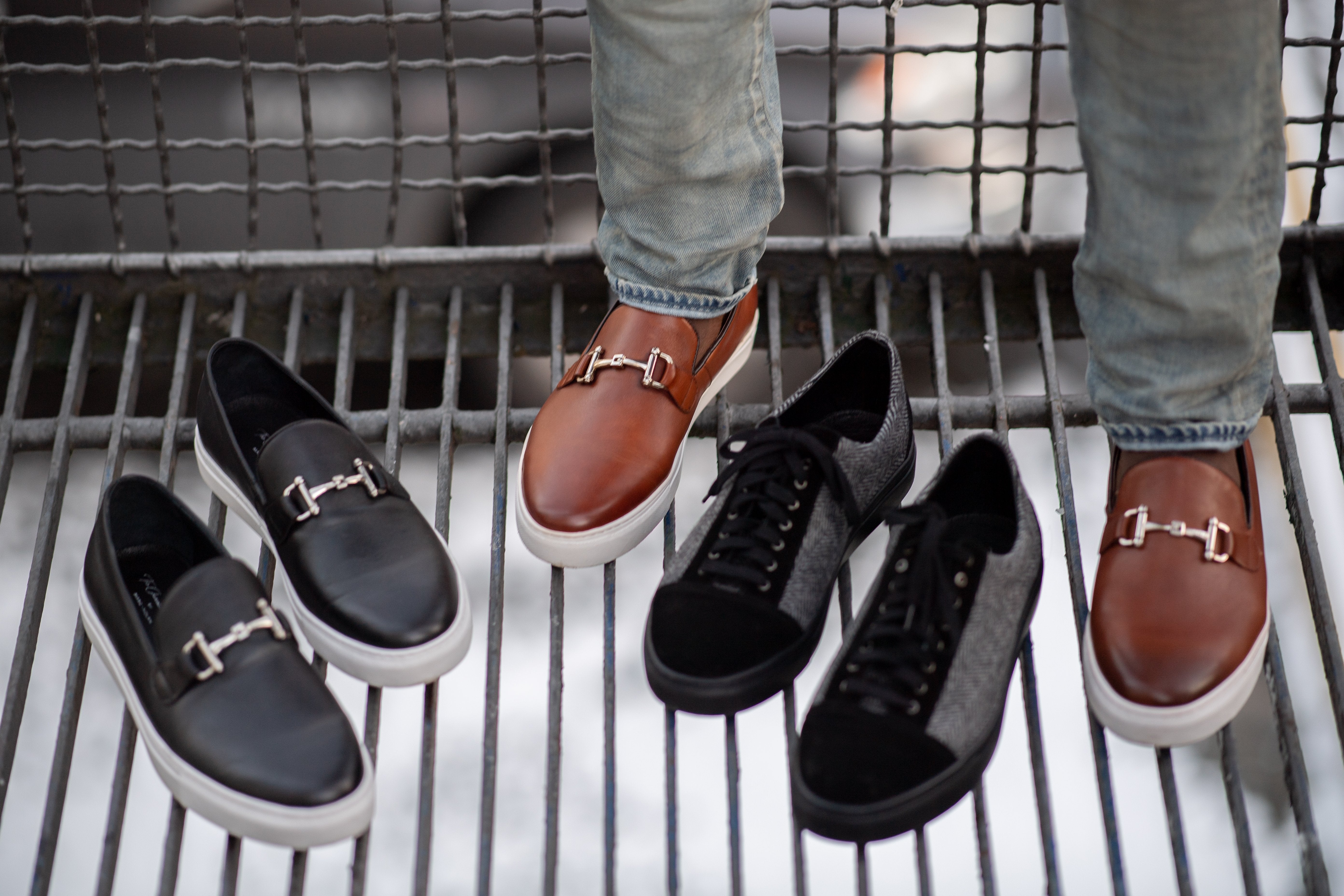 Spring style guide for Kam’s new men’s slip-on shoe and wool sneaker collection