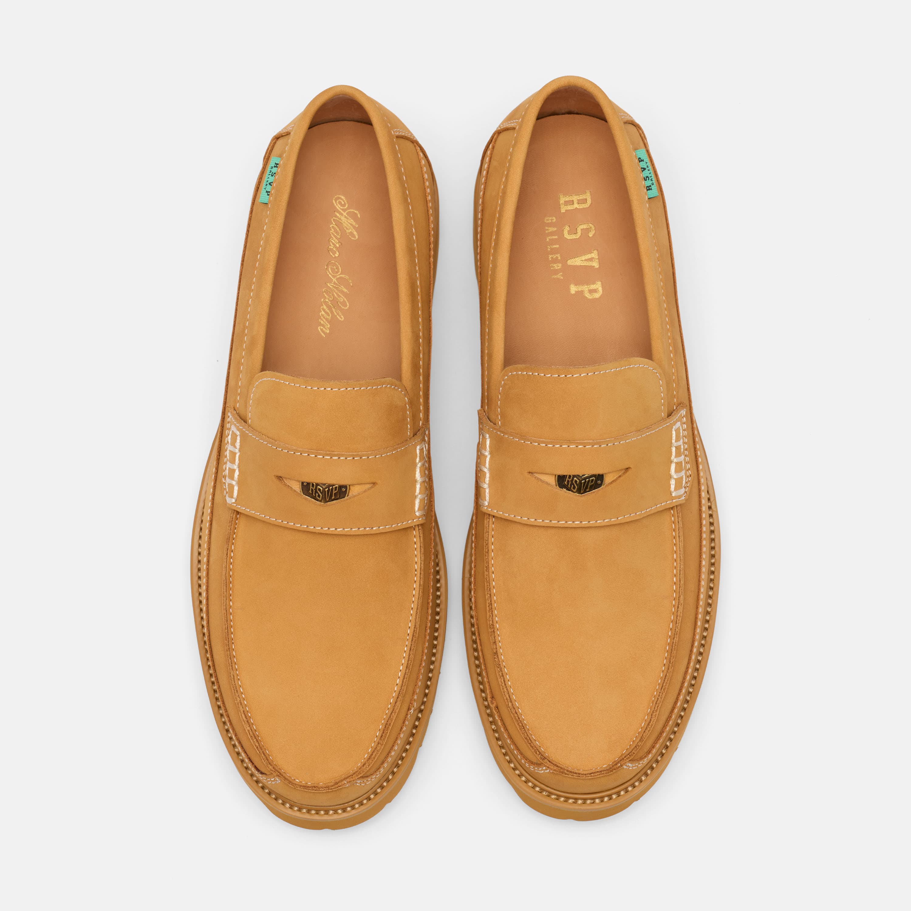 RSVP Gallery Leather Lug Penny Loafers