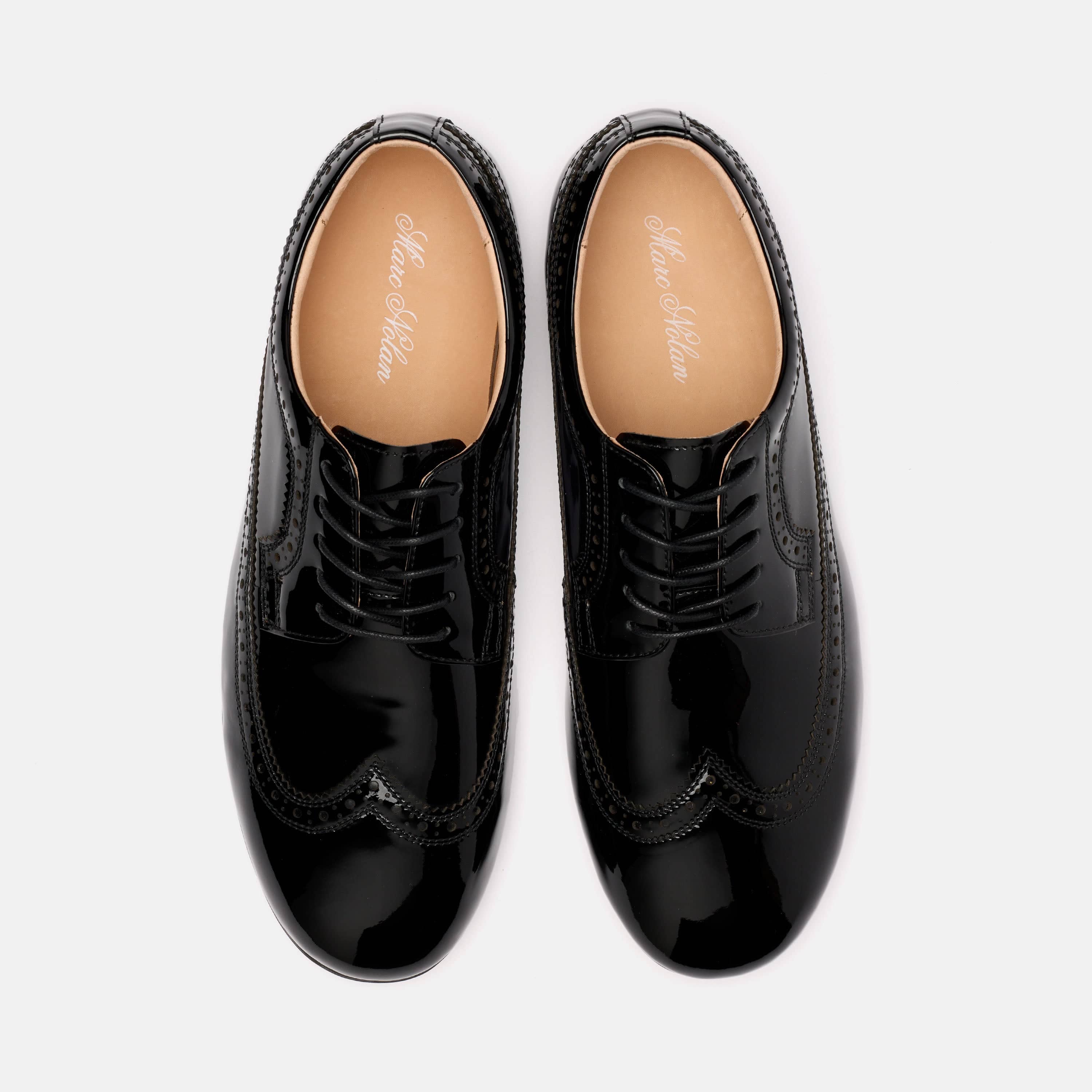 Alexander Black Patent Leather Ballerina Longwing Sneakers
