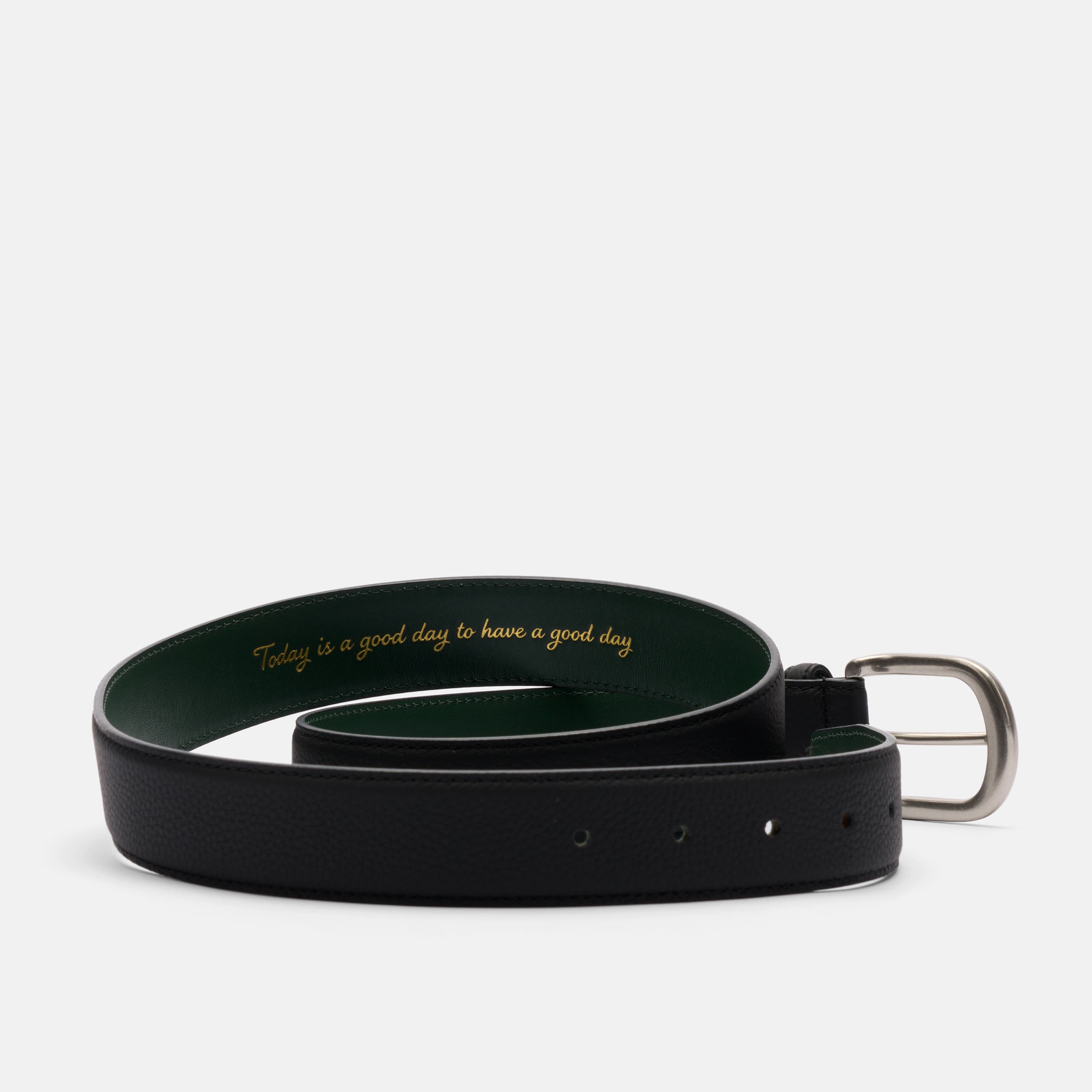 Marc Nolan Everyday Belt - Black Pebble Leather