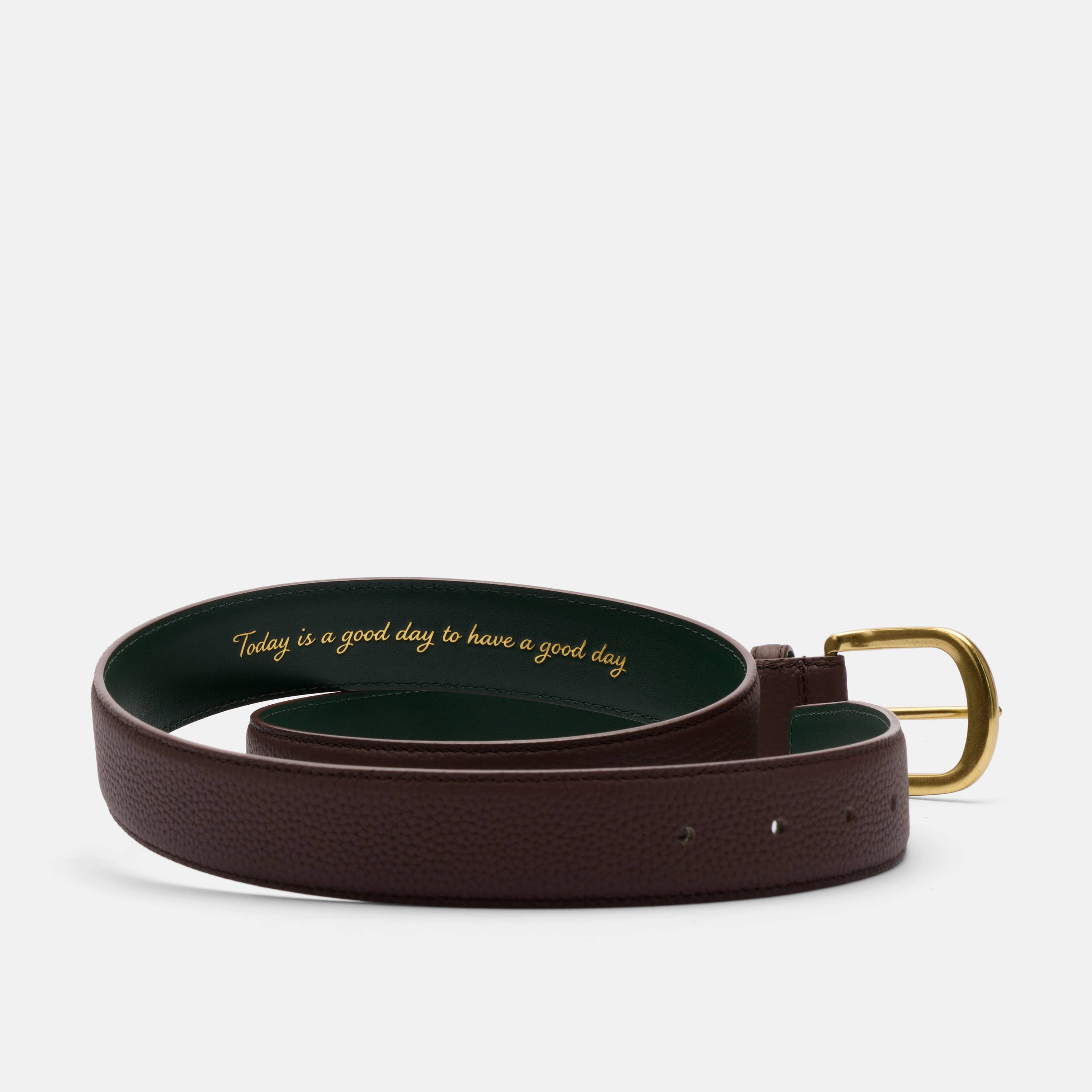 Marc Nolan Everyday Belt - Dark Brown Pebble Leather