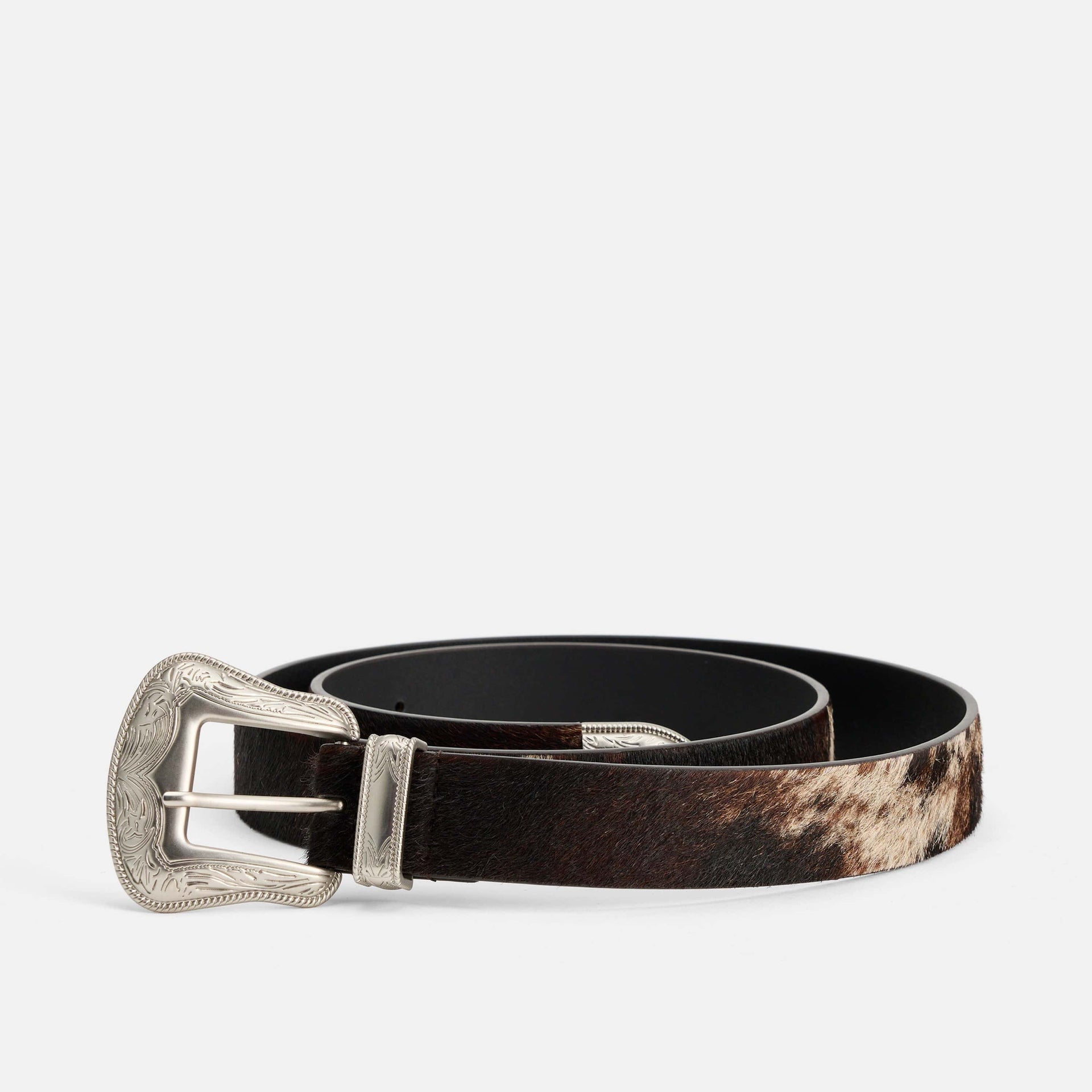 Western Leather Belt Dark Horse