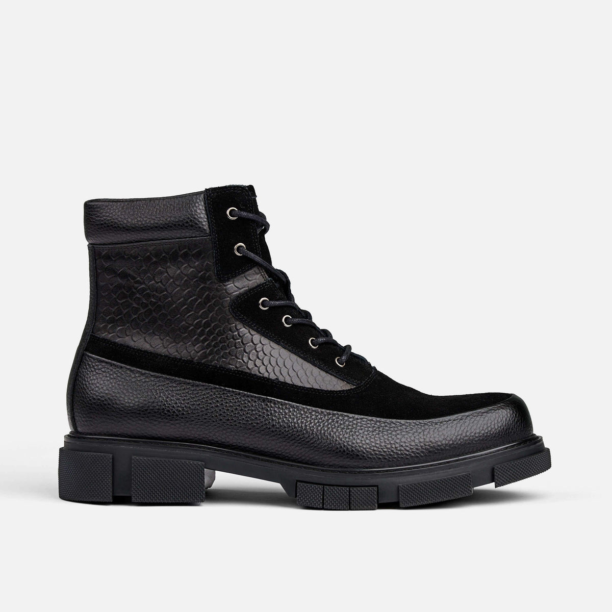 McCarrens & Sons men’s black boot MKC Fastlane Black Italian Calf Chelsea Boot Commando Sole main image 3