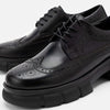 Ms. Alexander Black Leather Lug Wingtip Derby