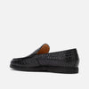 Alessandro Black Croc Leather Venetian Loafers - Marc Nolan