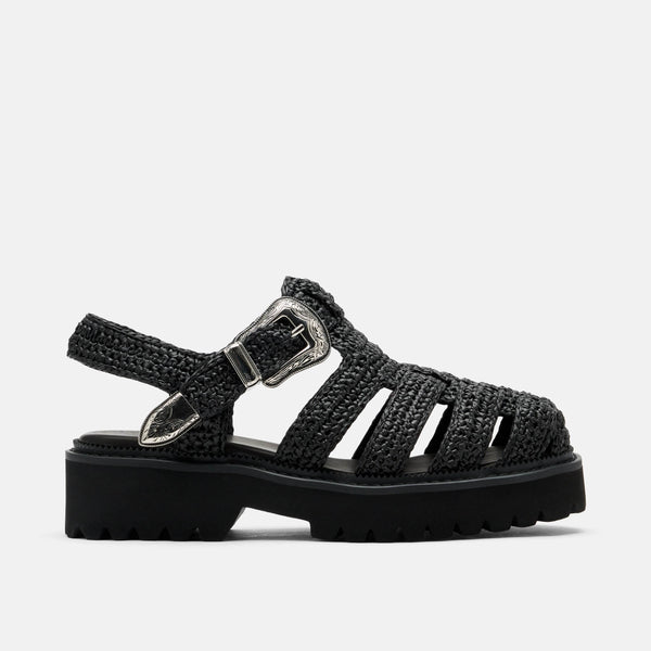★MiuMiu★2025SS 新作★Louche Fisherman Sandals Black★ MIU MIU - Women Soft Cage Sandal – Atelier New York