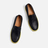 Adler Black Neon Leather Penny Loafers