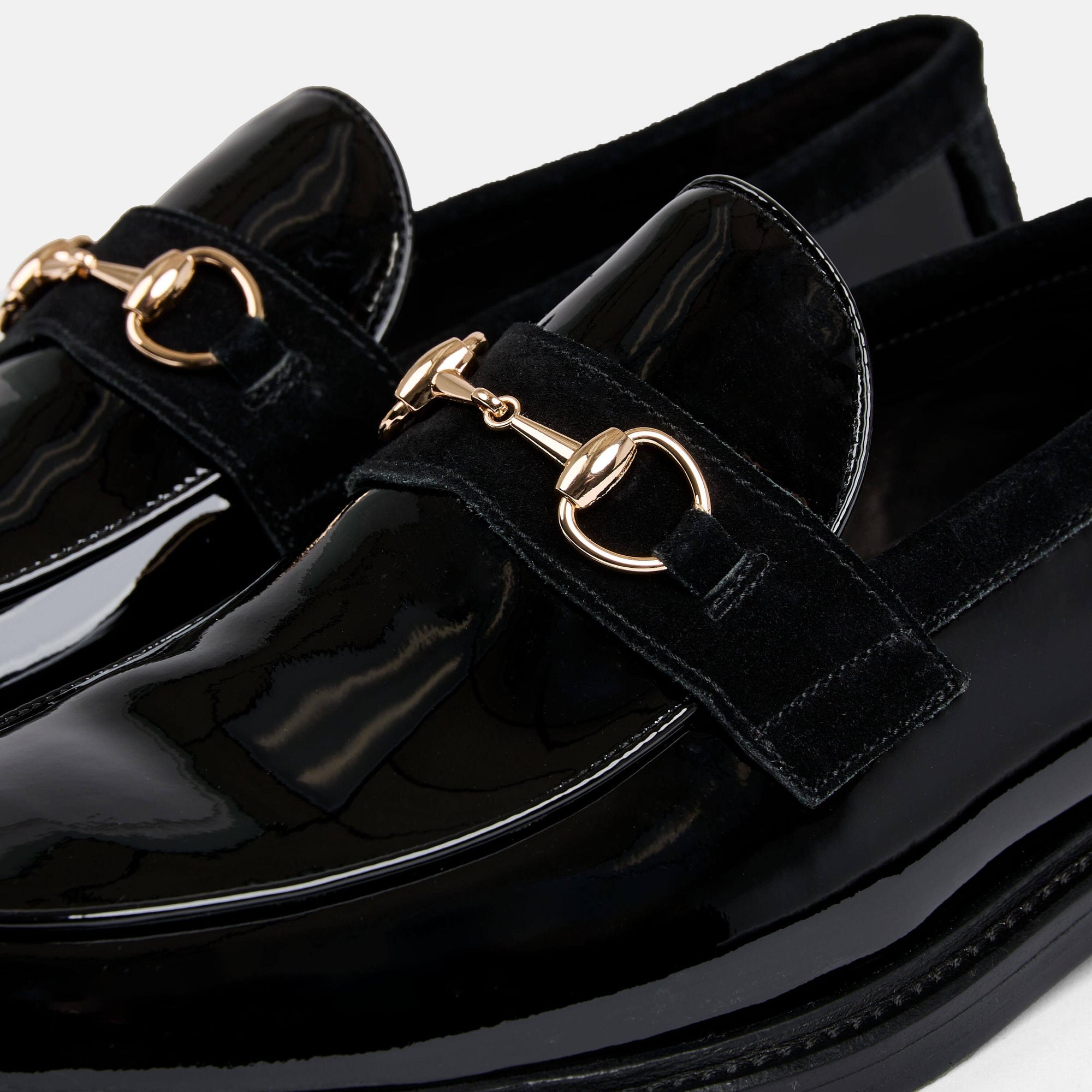 Adler Dark Green Patent Leather Penny Loafers - Leather - Size: 16 by Marc Nolan
