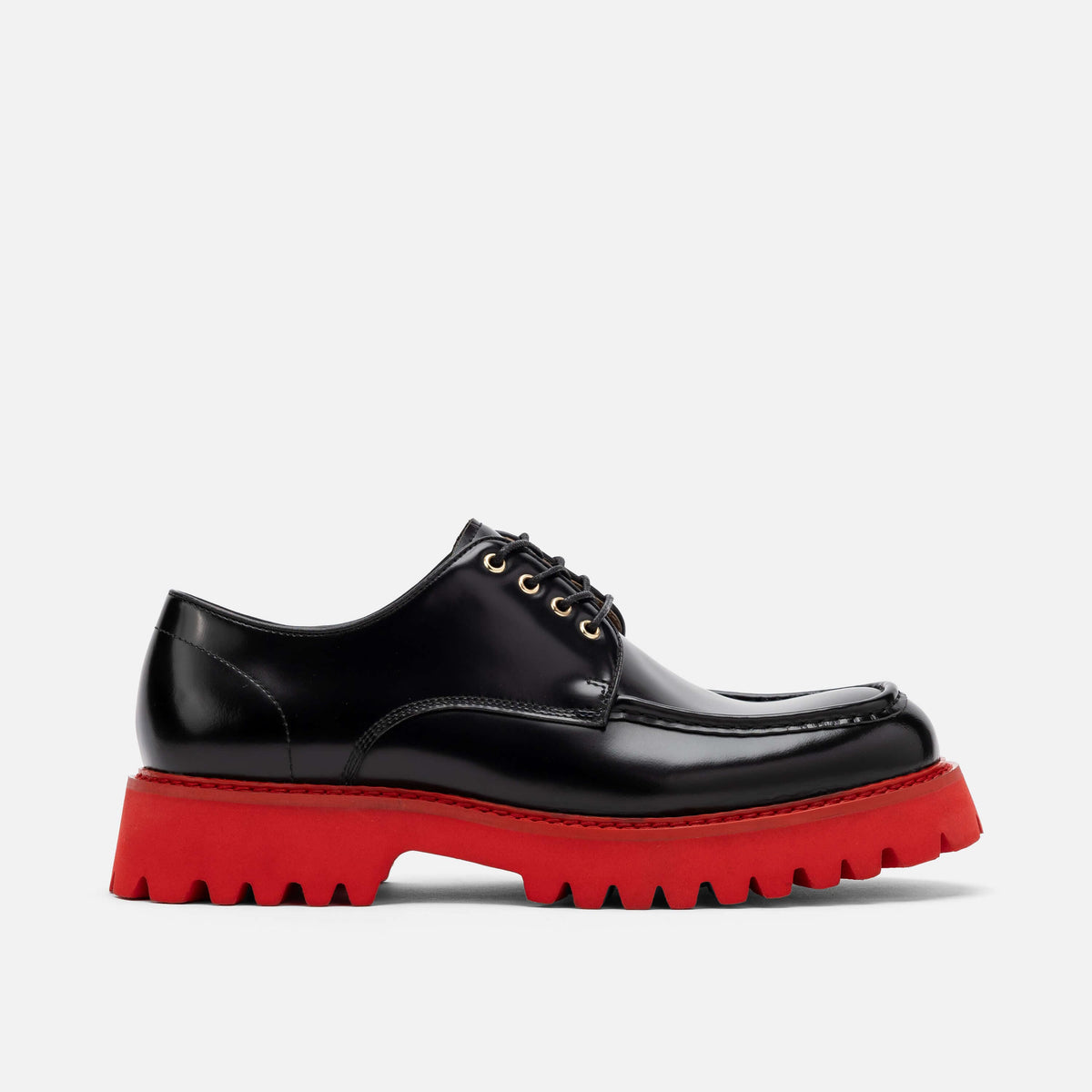 Luca Black Red Lug Derbys