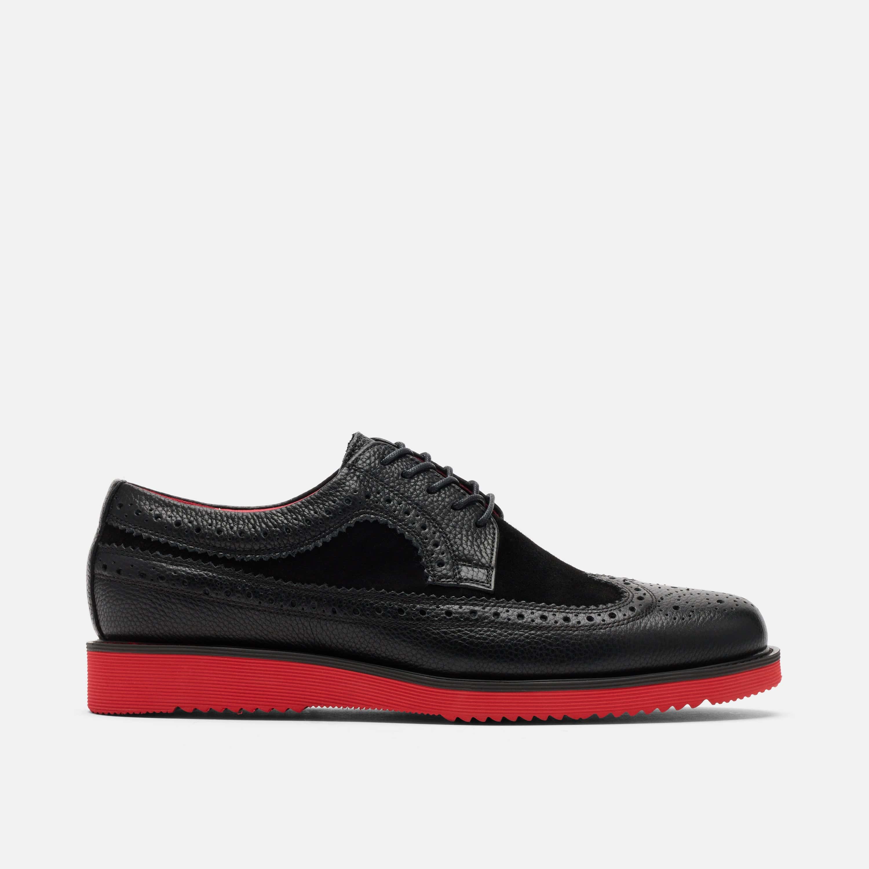 Alexander Black Leather Longwing Sneakers