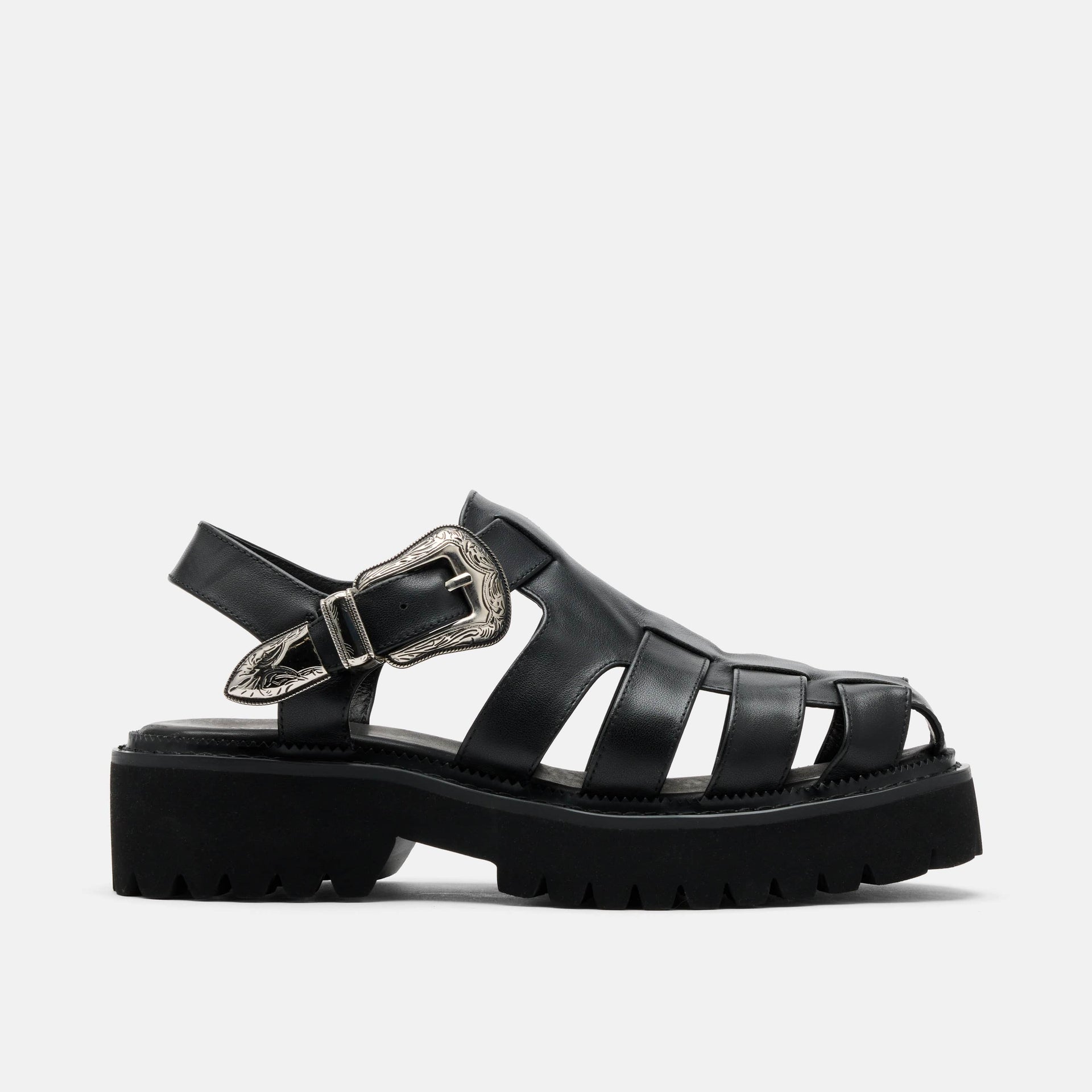 Maya Leather Lug Fisherman Sandals