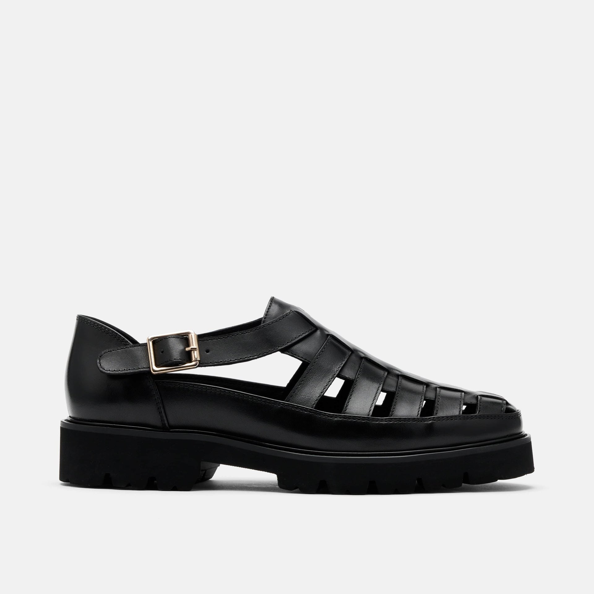 Magellan Leather Lug Fisherman Sandals