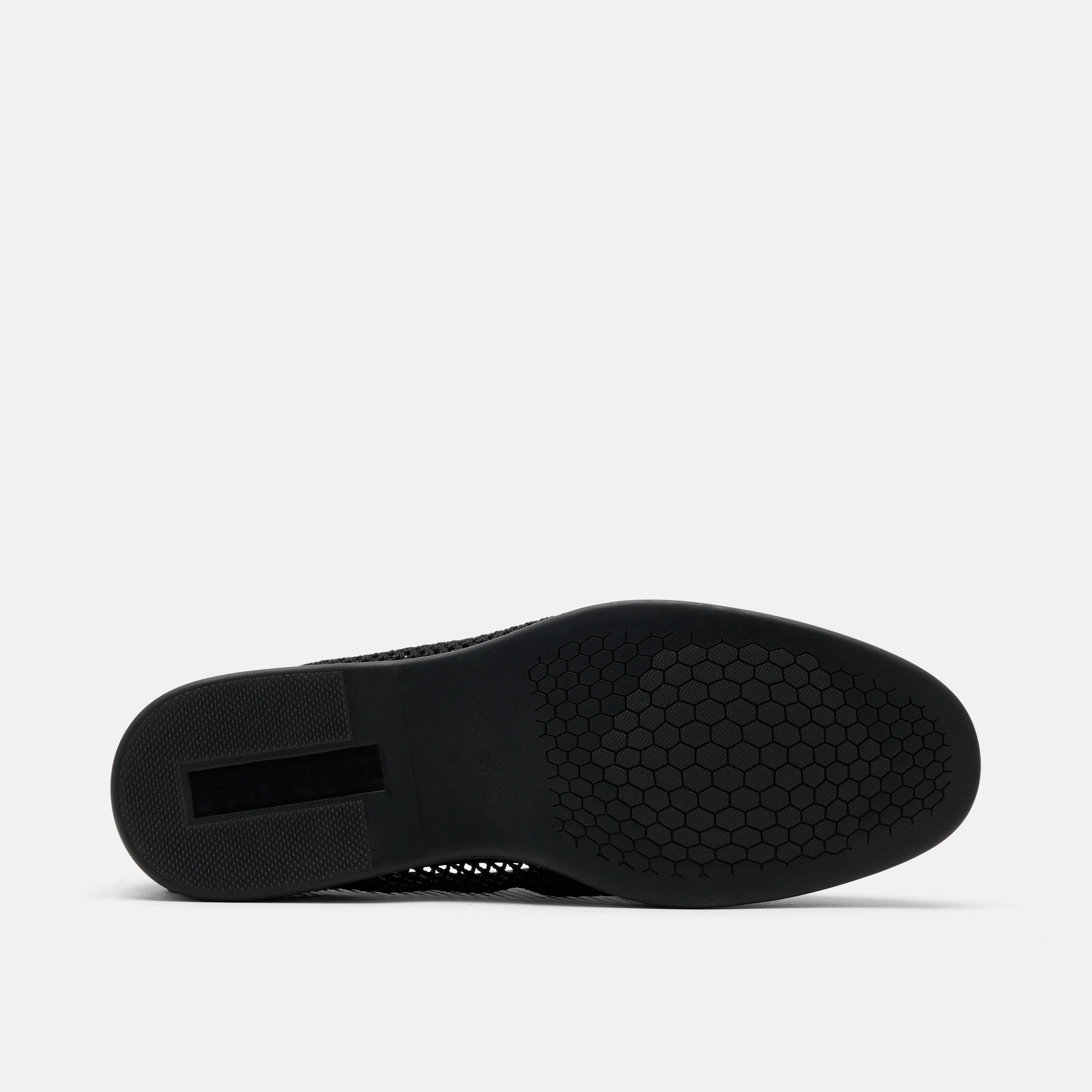 Alessandro Black Mesh Venetian Loafers
