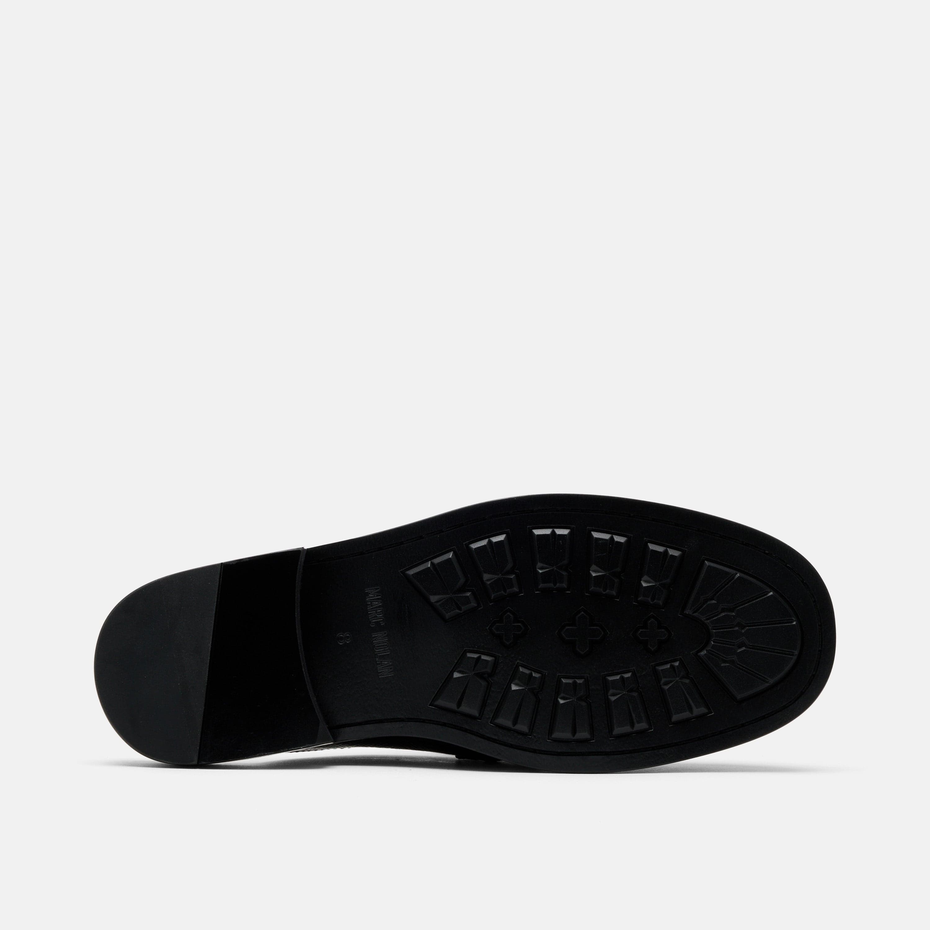 Del Mar Black Pebble Loafer Mules