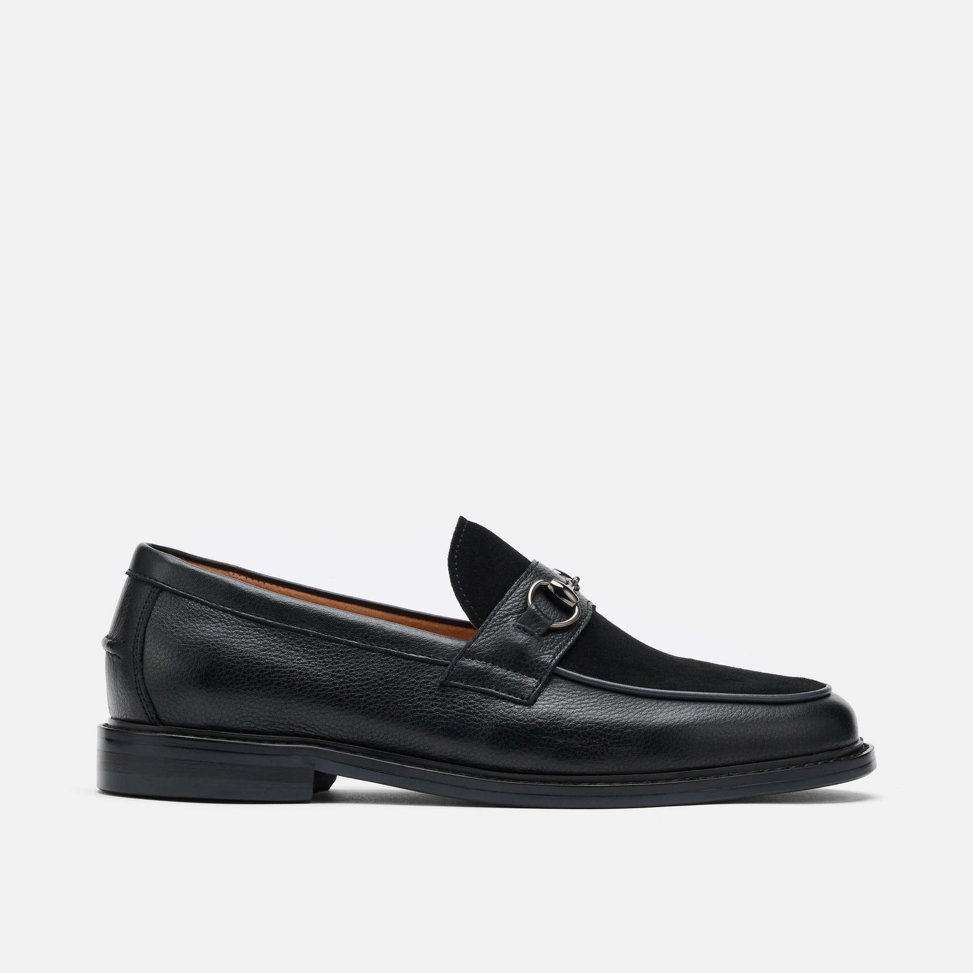 Boardwalk Pebble Leather Horse Bit Loafers
