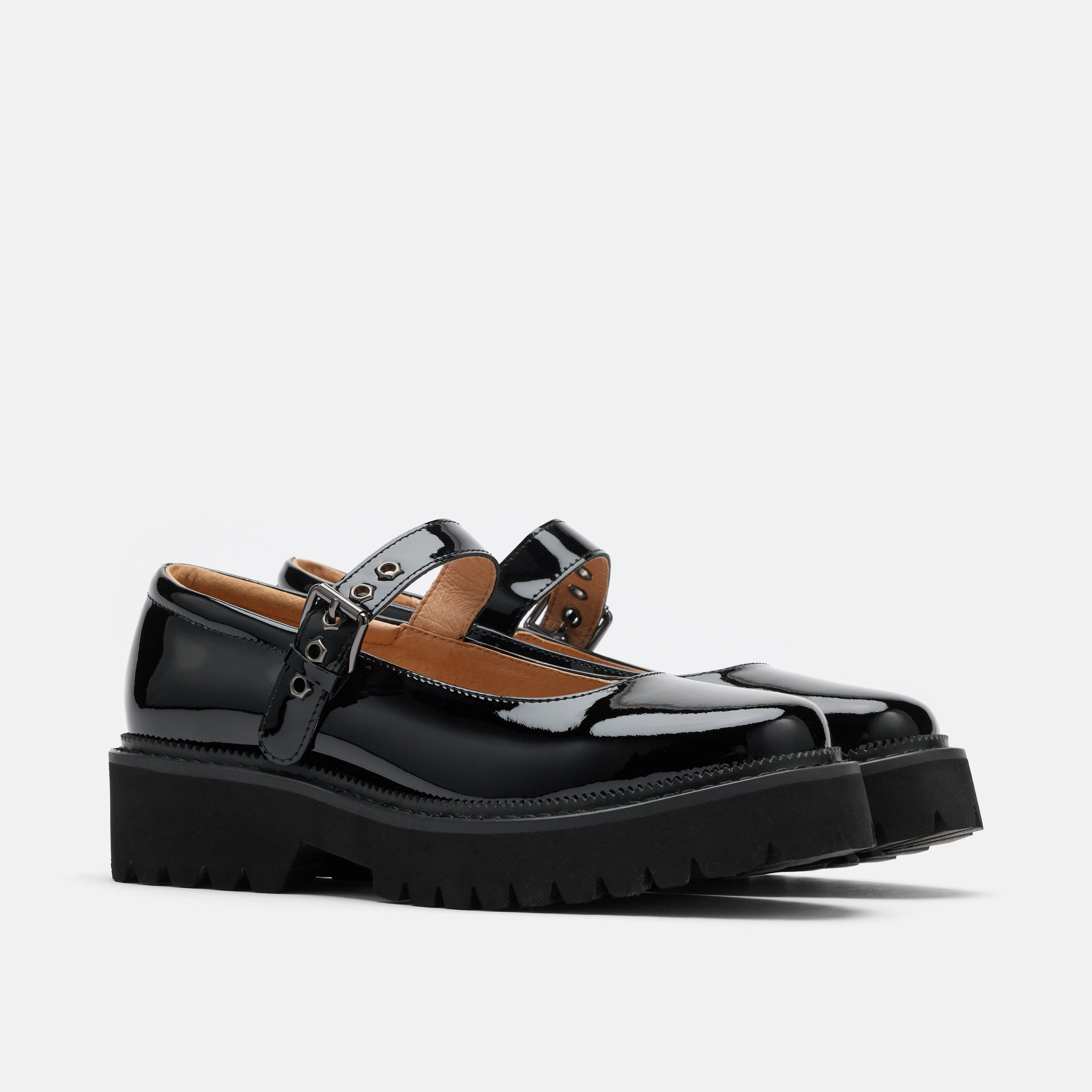 Lyla Black Patent Leather Mary Janes