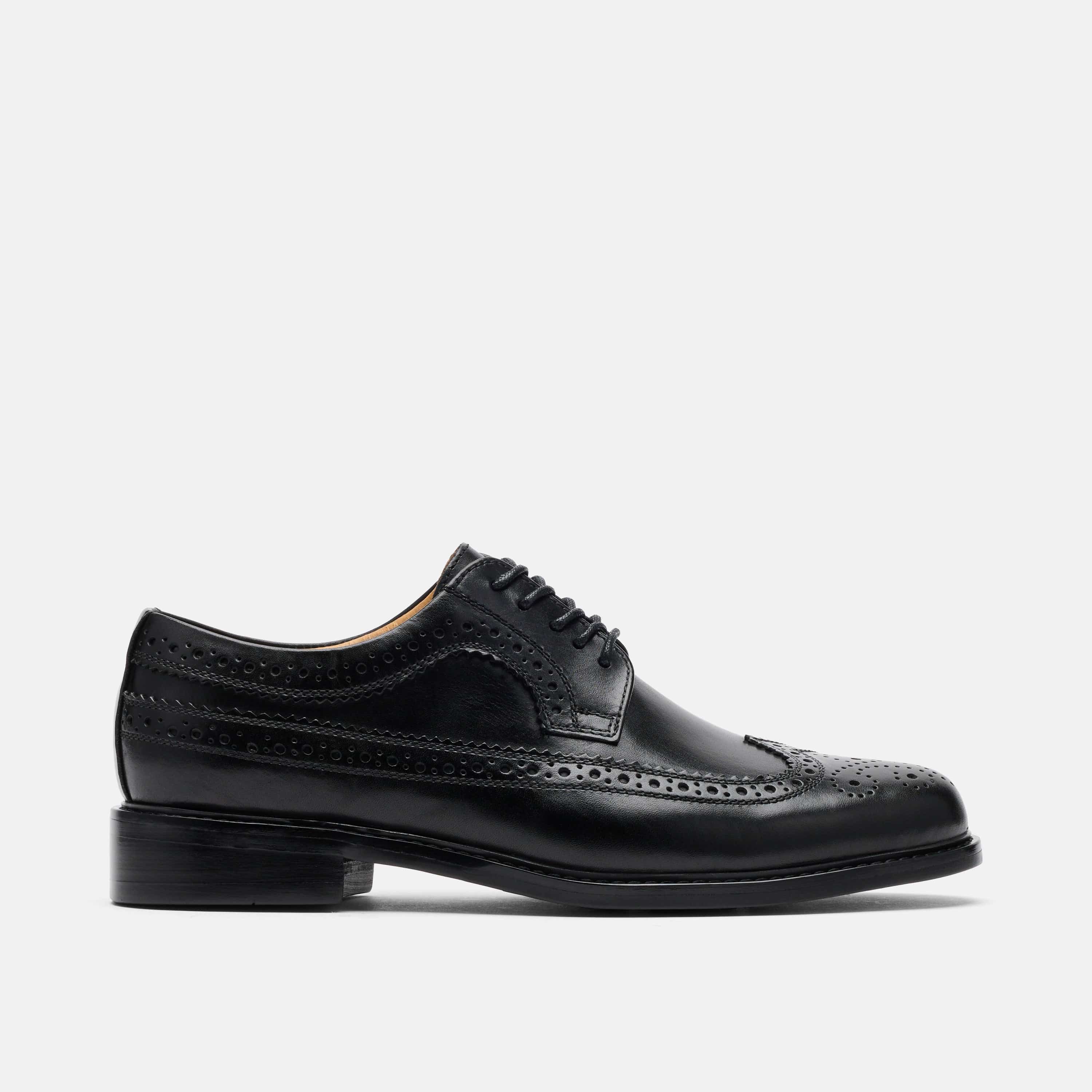 Alistair Black Calf Leather Longwings