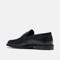 Calum Black Calf Leather Penny Loafers
