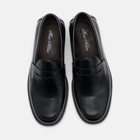 Calum Black Calf Leather Penny Loafers