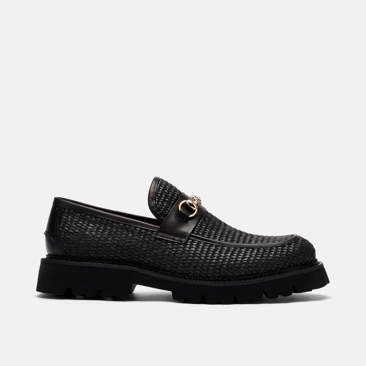 Blake Raffia Lug Bit Loafers