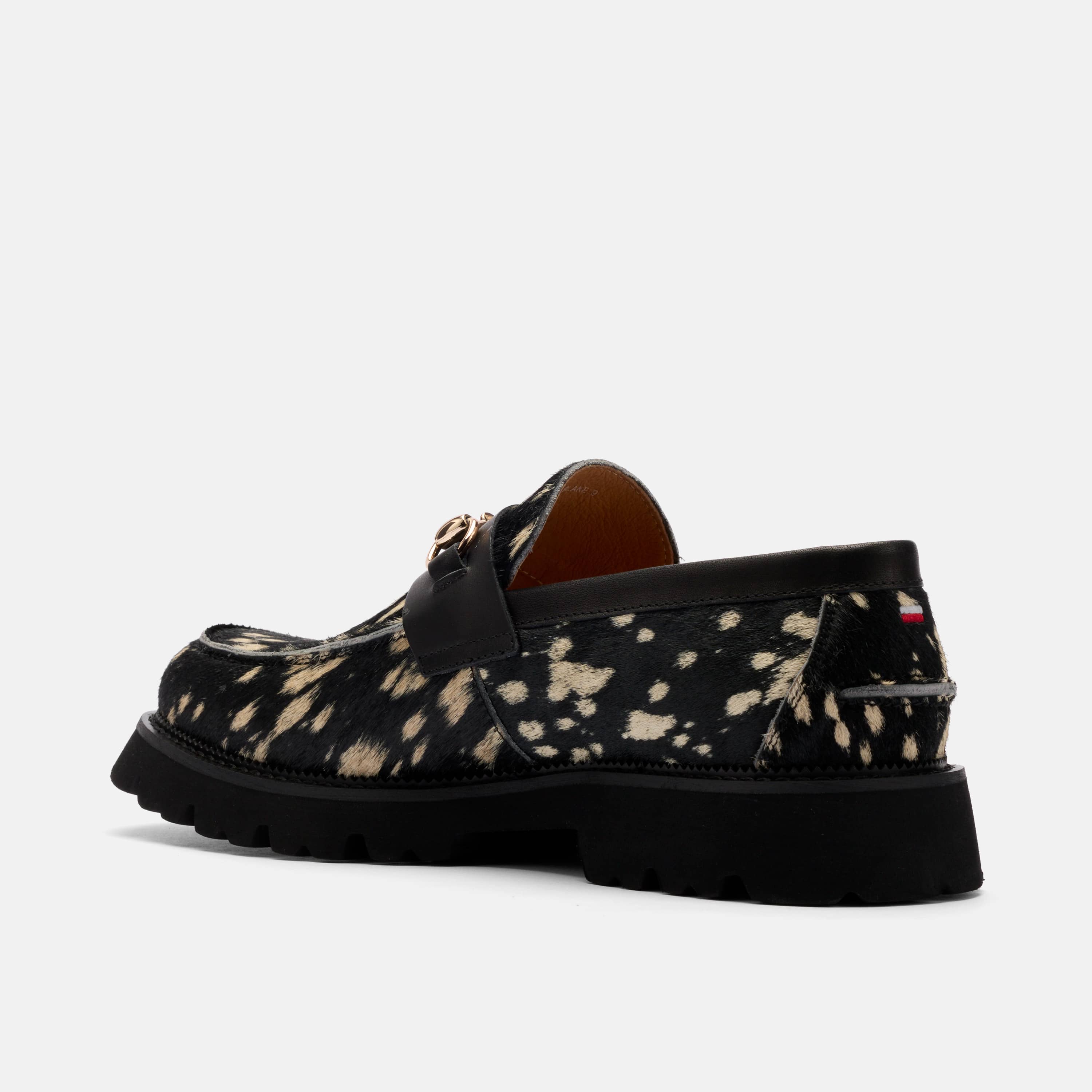 Blake Midnight Black Pony Hair Lug Bit Loafers