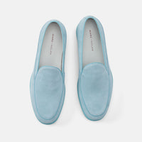 Alessandro Blue Suede Penny Loafers