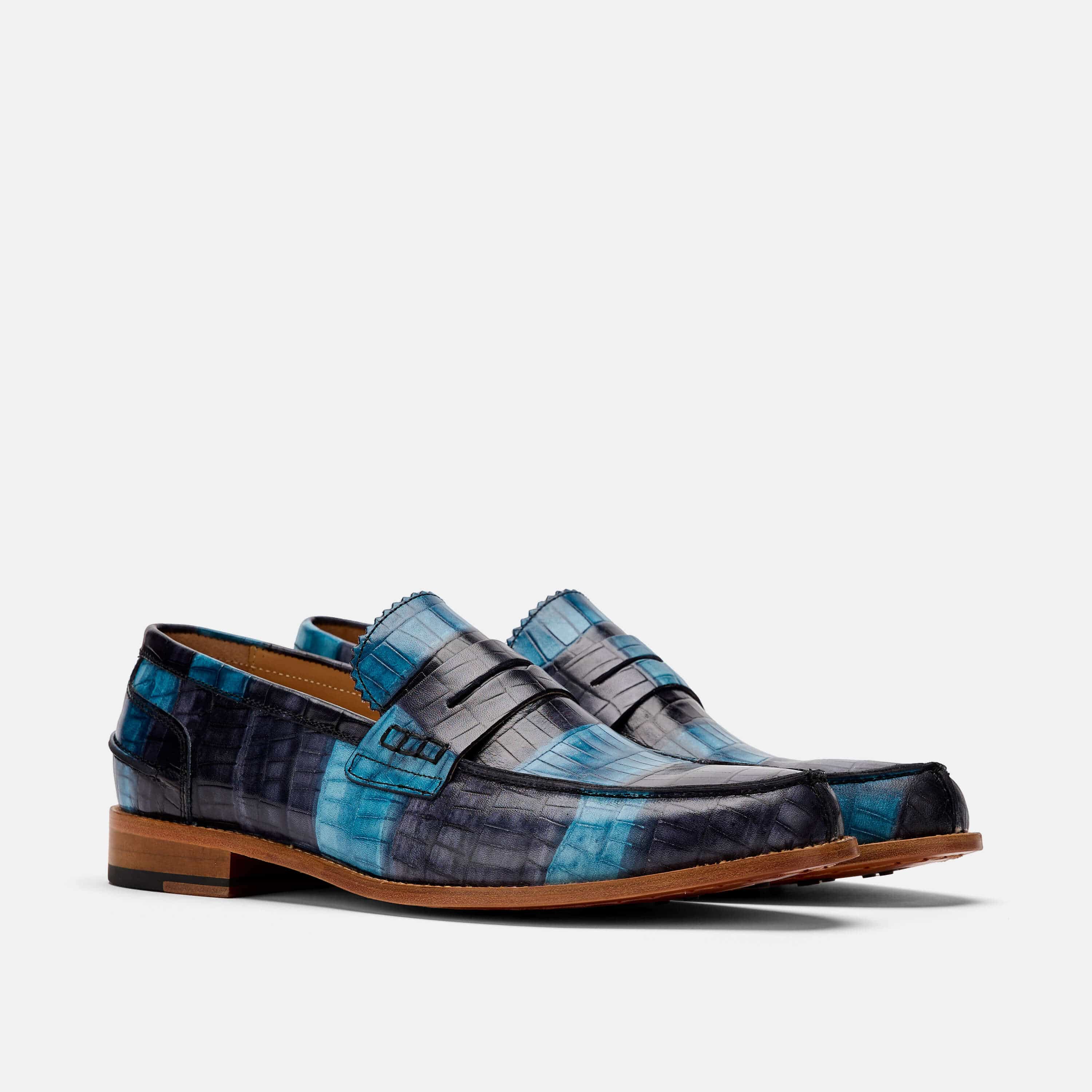 Abe Blue Haze Penny Loafers