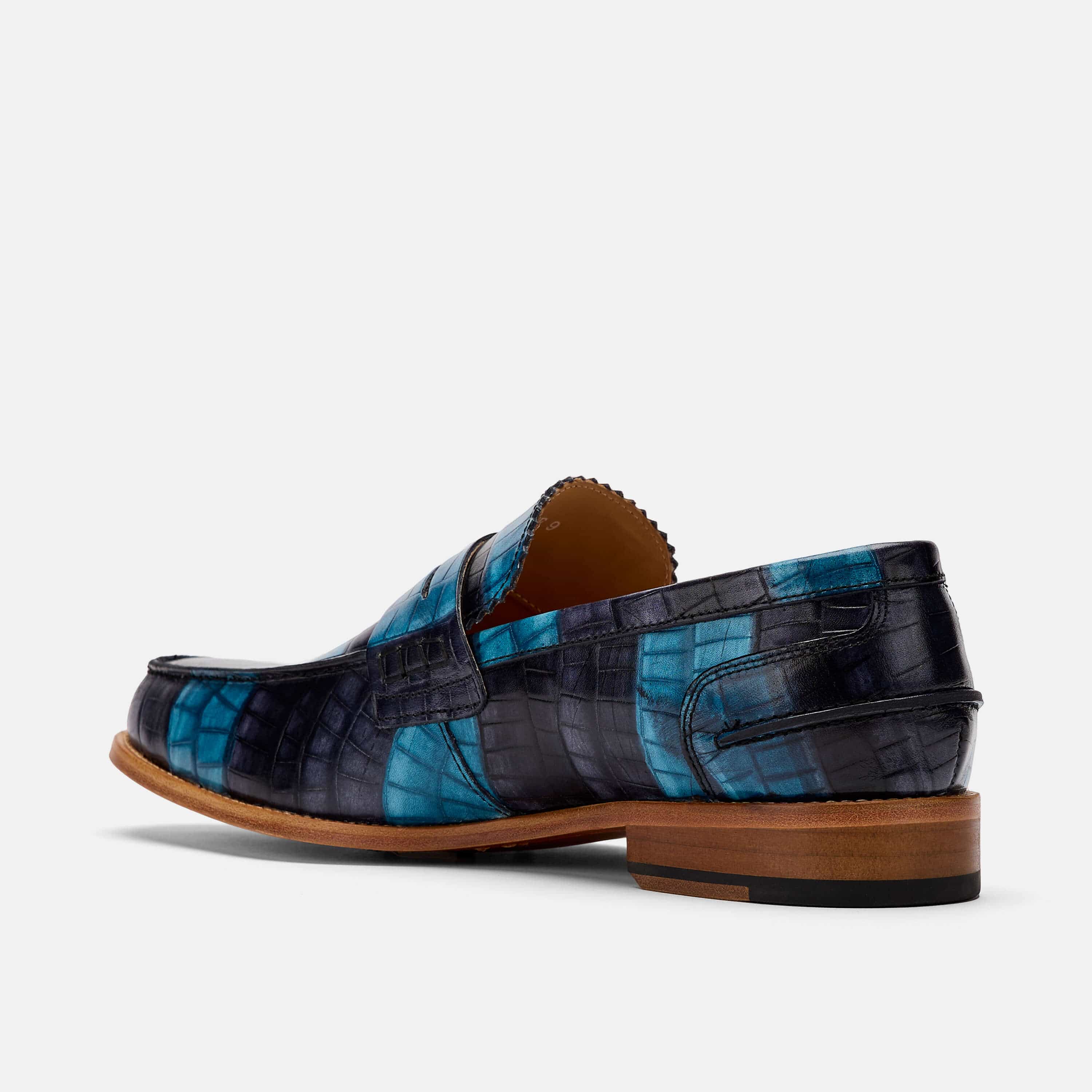 Abe Blue Haze Penny Loafers