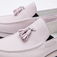 Apollo Blush Leather Tassel Loafers