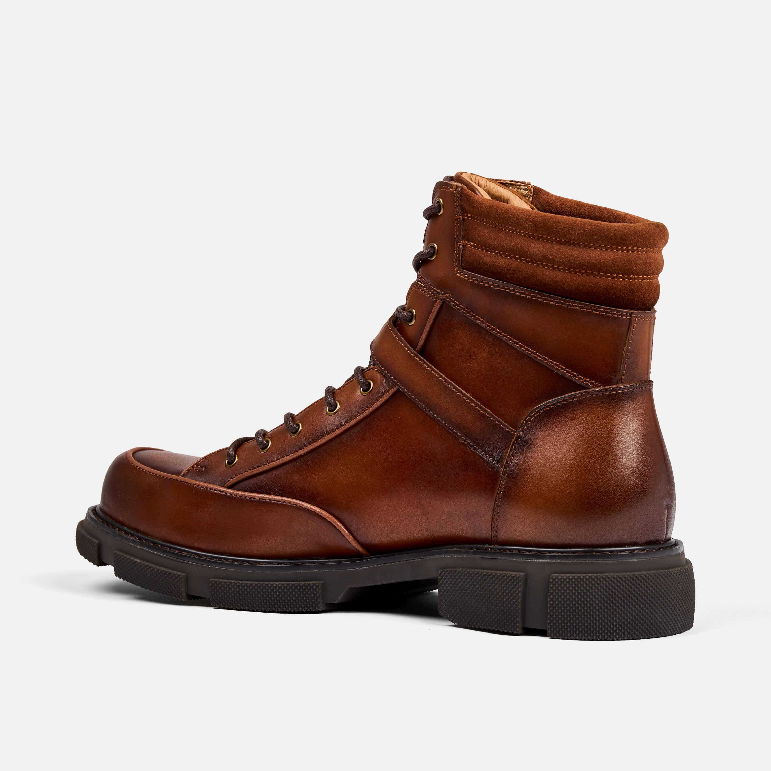 Atlas Brandy  Leather Strap Boots