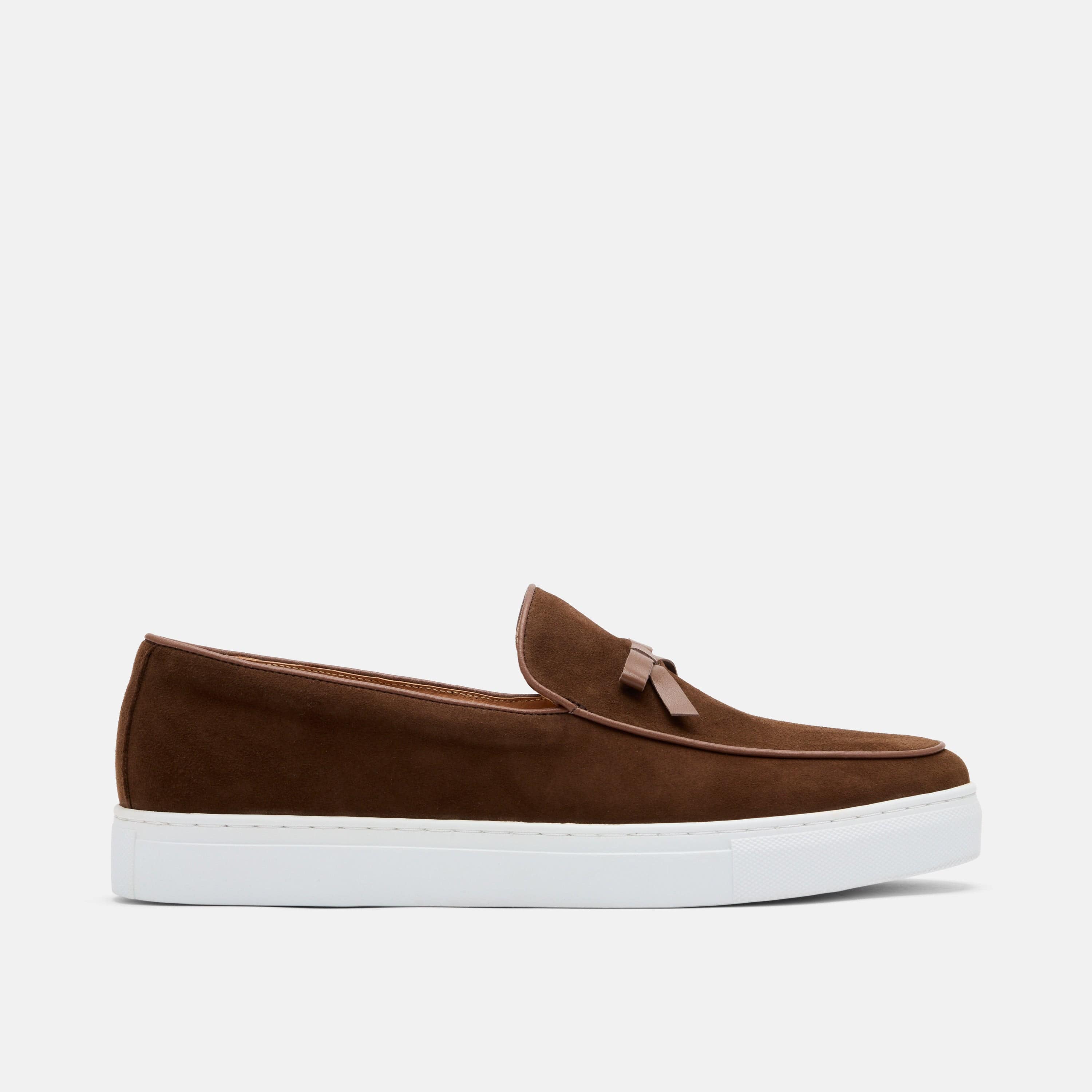 Odell Chocolate Suede Belgian Loafer Sneakers