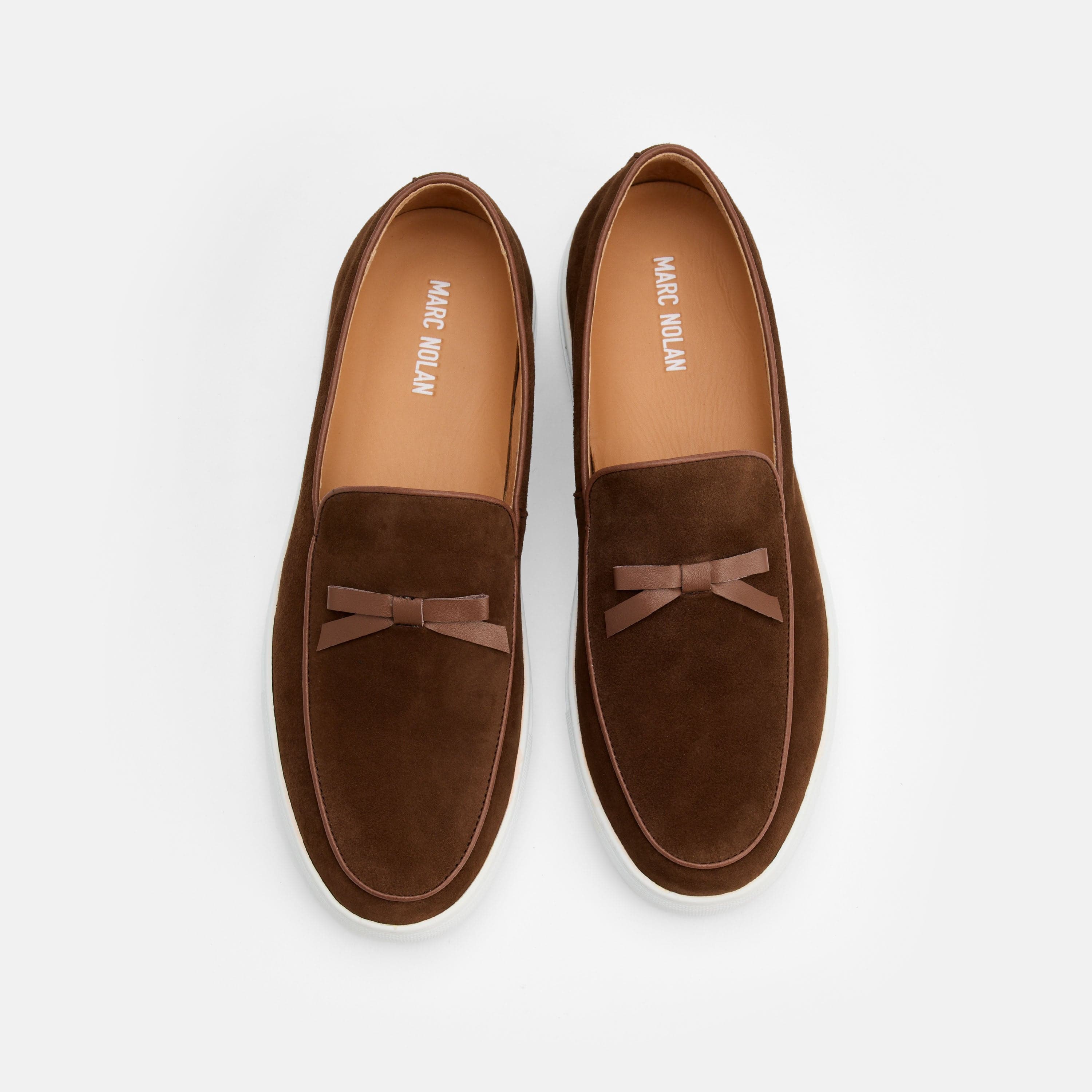 Odell Chocolate Suede Belgian Loafer Sneakers