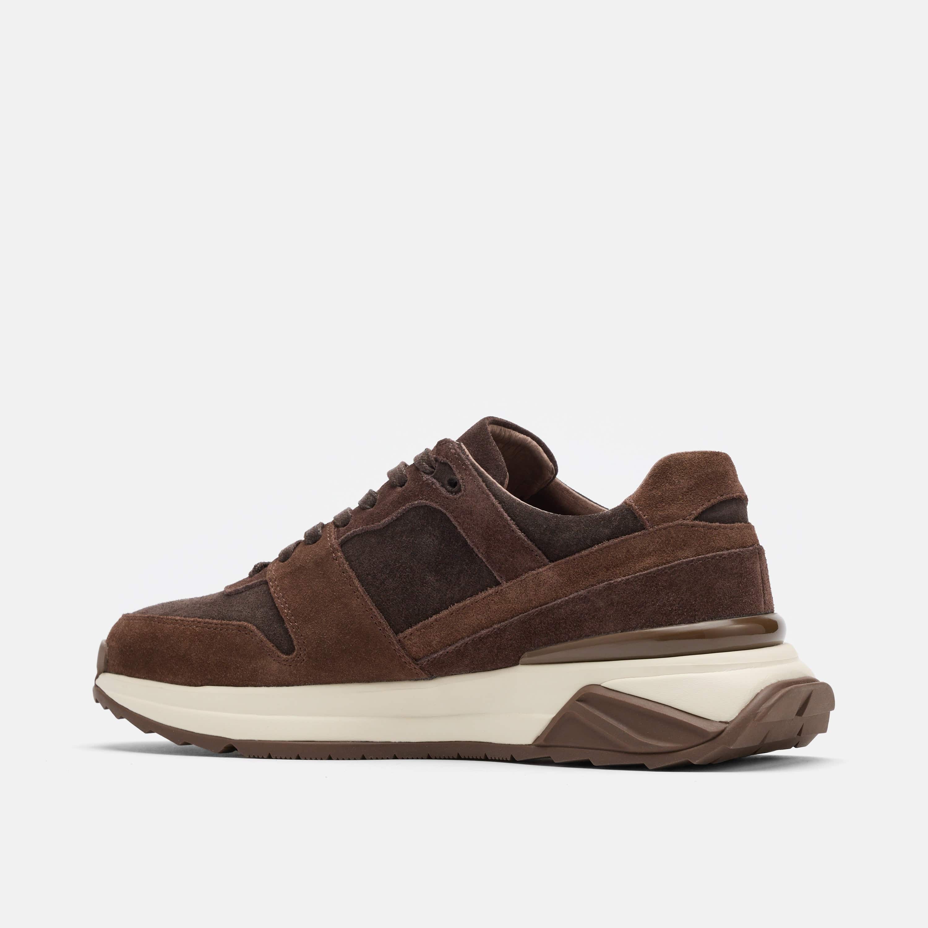 Ronnie Triple Brown Suede Sneakers