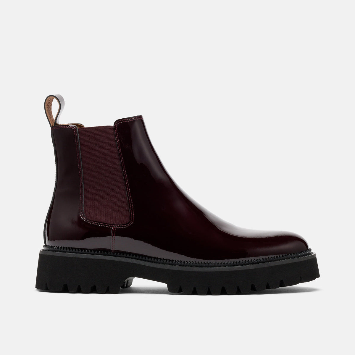 Dax Patent Leather Chelsea Boots