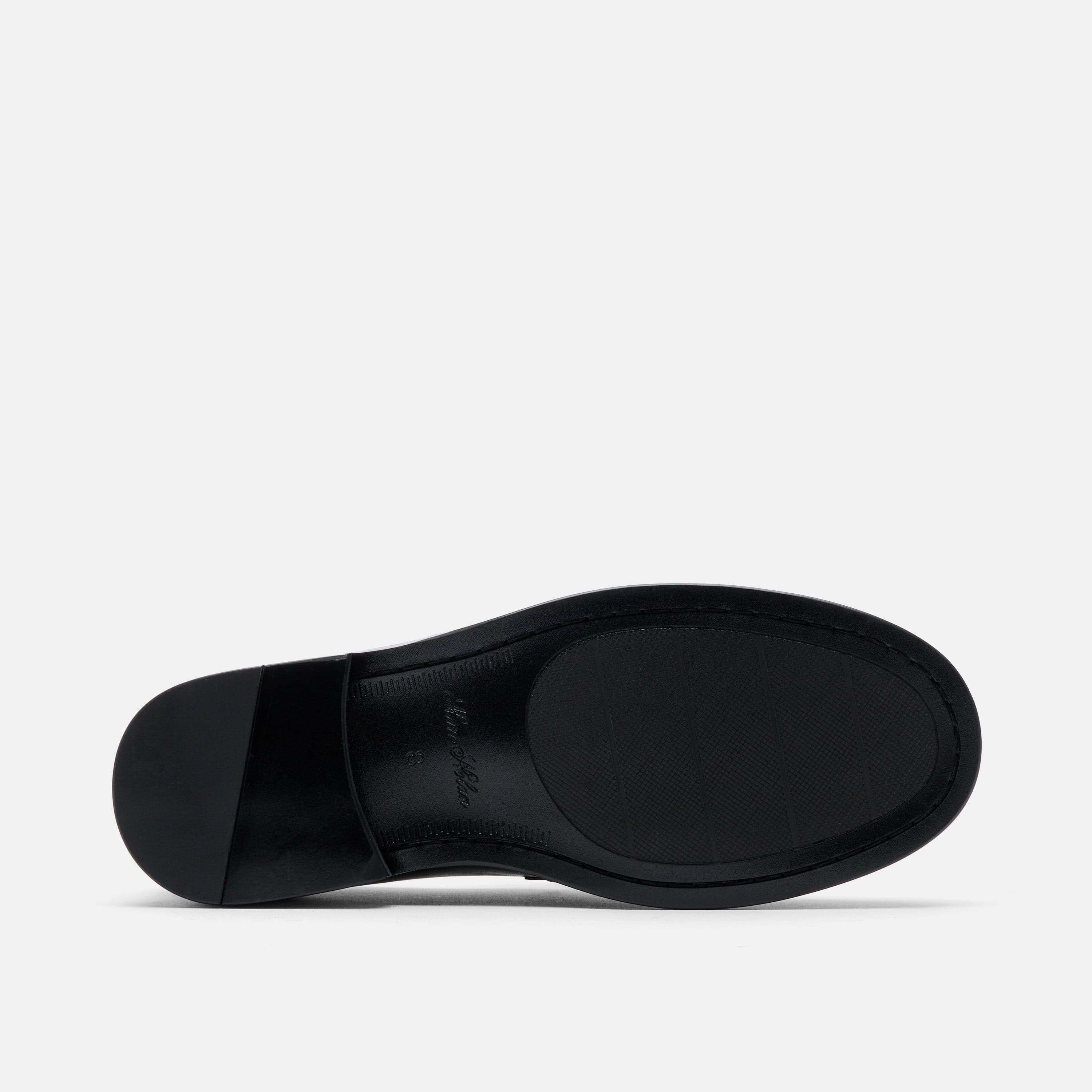 Calum Red Rose Leather Penny Loafers