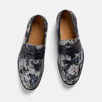 Abe Camo Pony Hair Penny Loafers